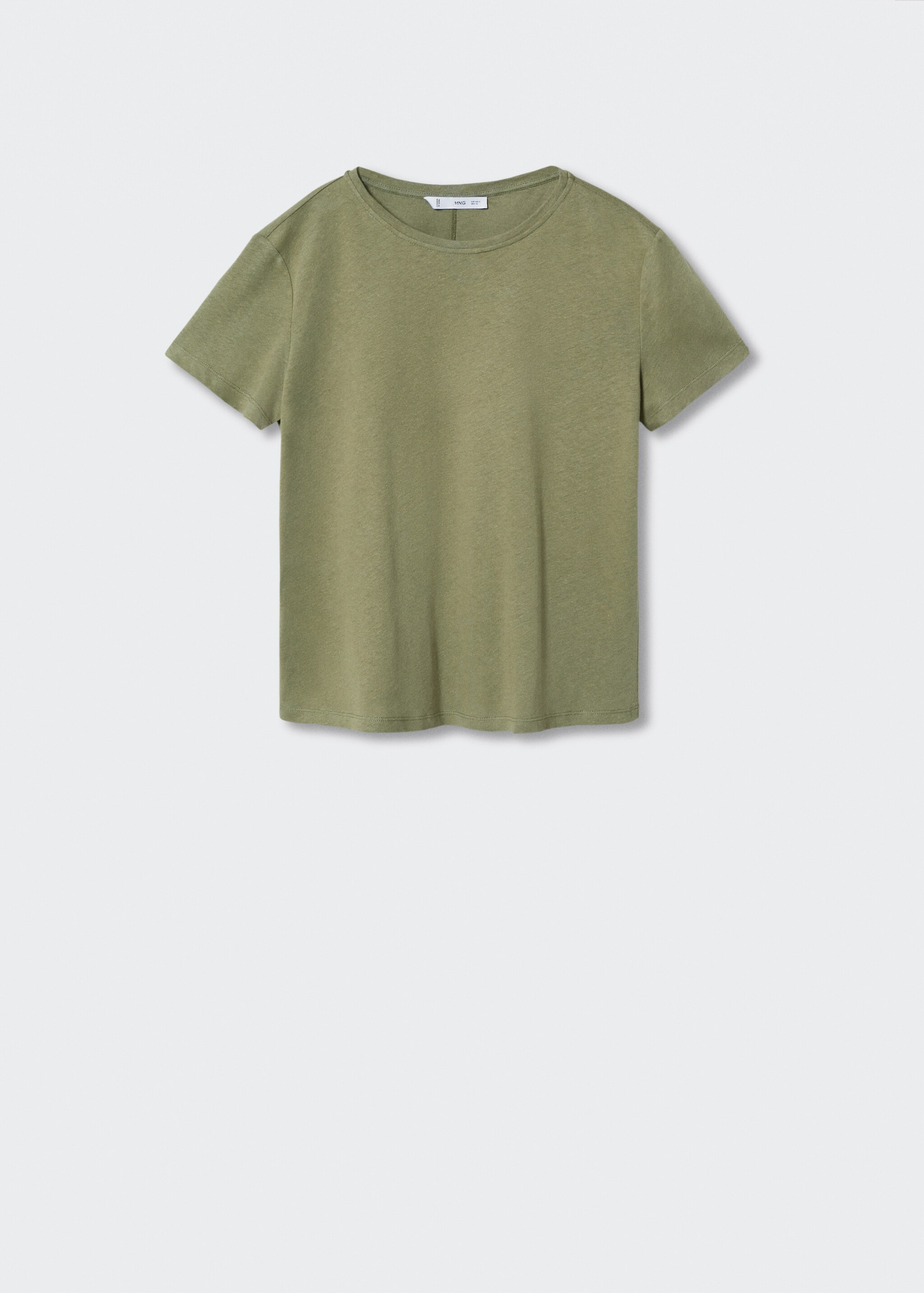 T-Shirt aus Leinen-Baumwoll-Mix - Artikel ohne Model