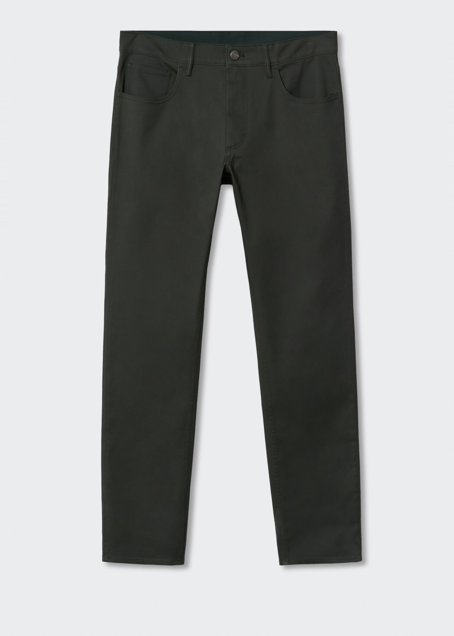 Slim fit denim-effect serge pants - Article without model