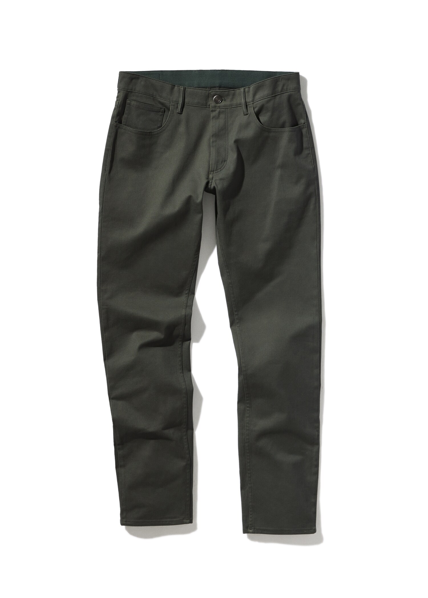 Slim fit denim-effect serge pants - Details of the article 9