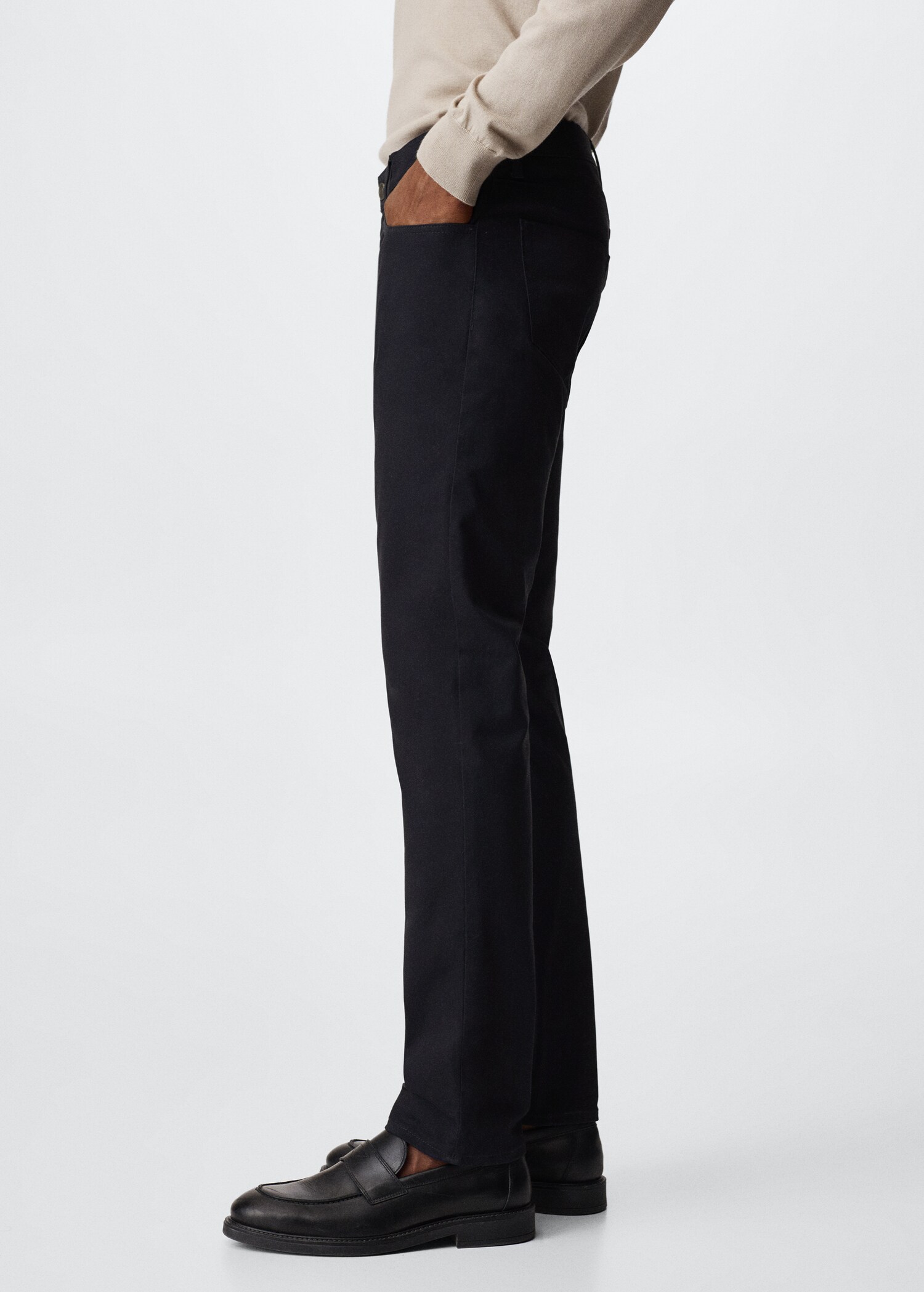 Slim Fit Twill-Hose mit Jeans-Effekt - Detail des Artikels 2