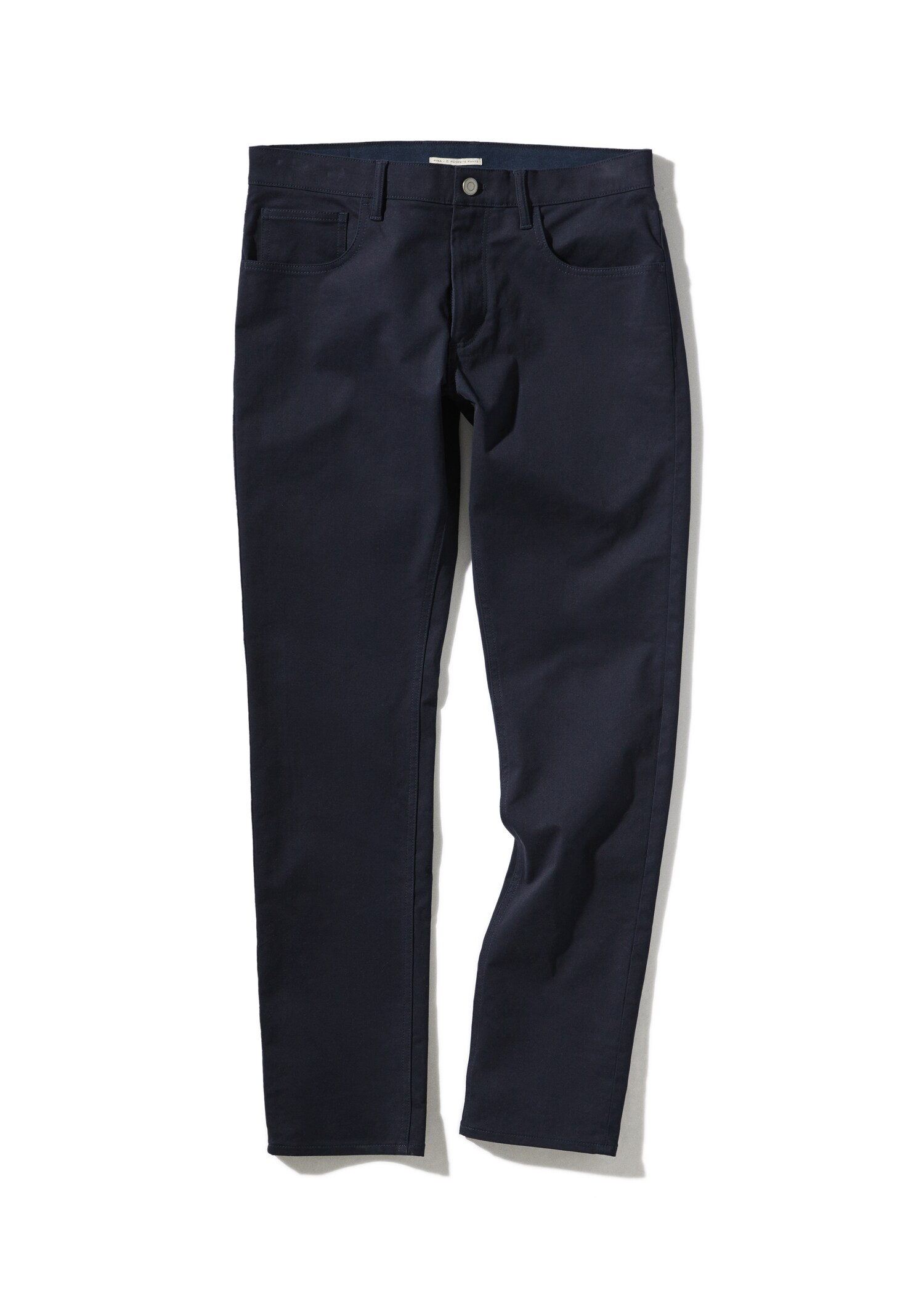 Slim fit denim-effect serge trousers - Details of the article 9