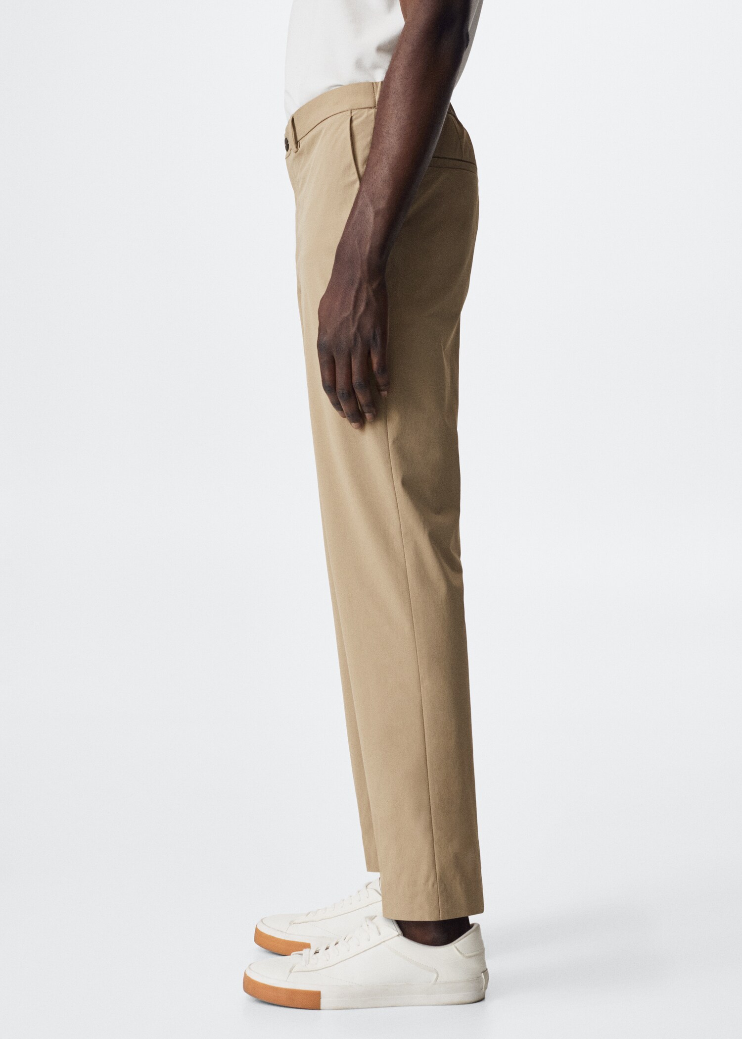 Slim-fit stretch suit trousers - Details of the article 2