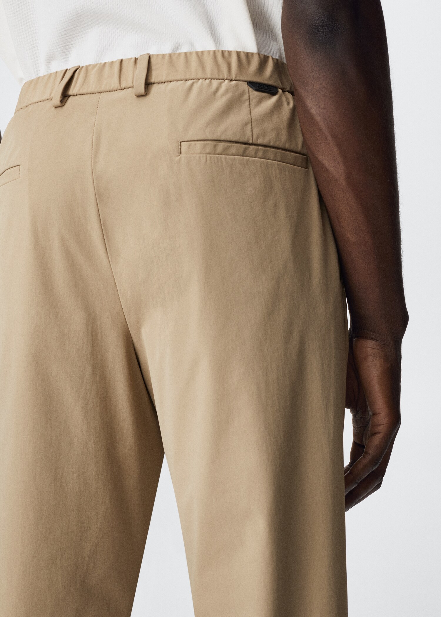 Slim-fit stretch suit trousers - Details of the article 3