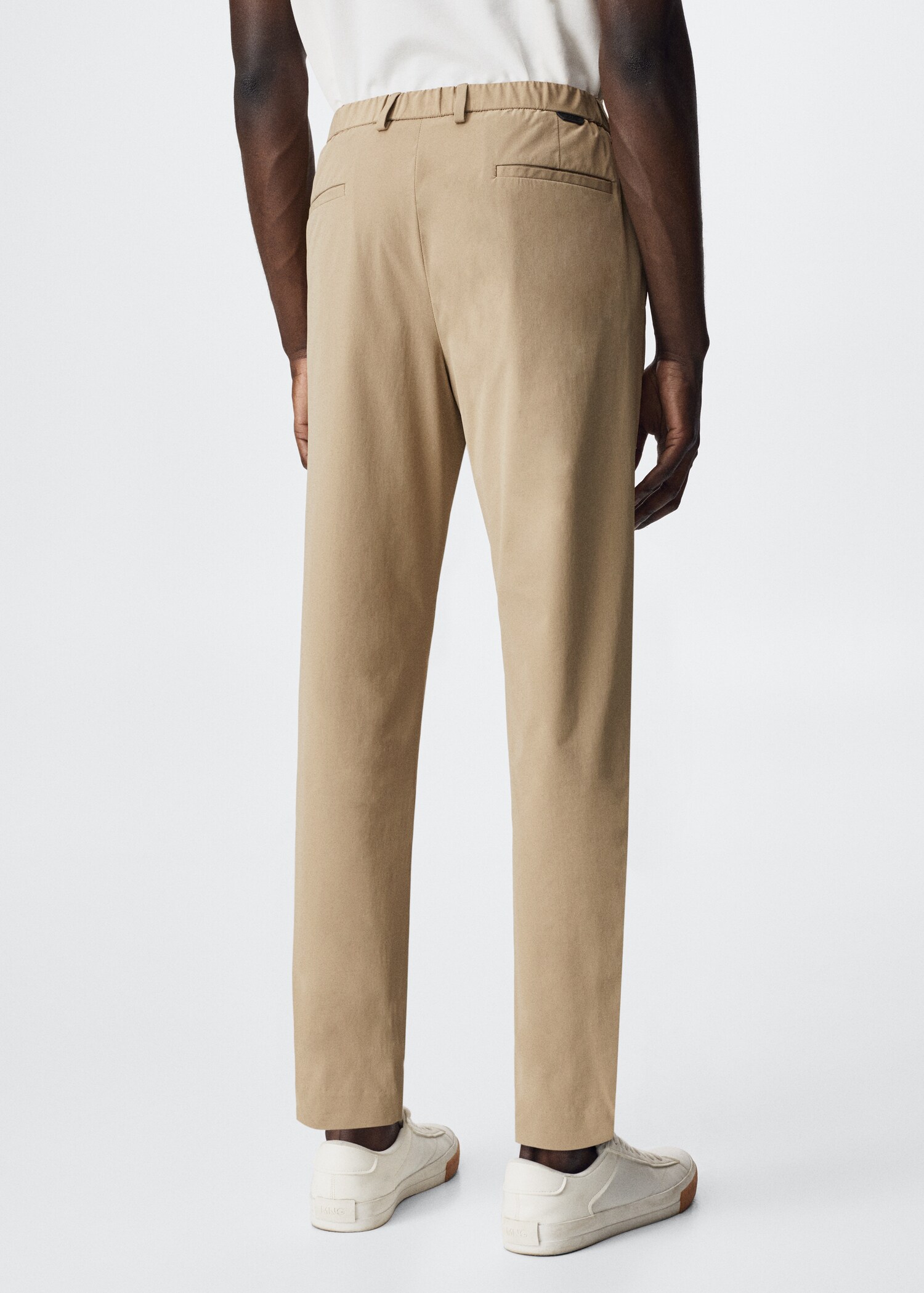 Slim-fit stretch suit trousers - Reverse of the article