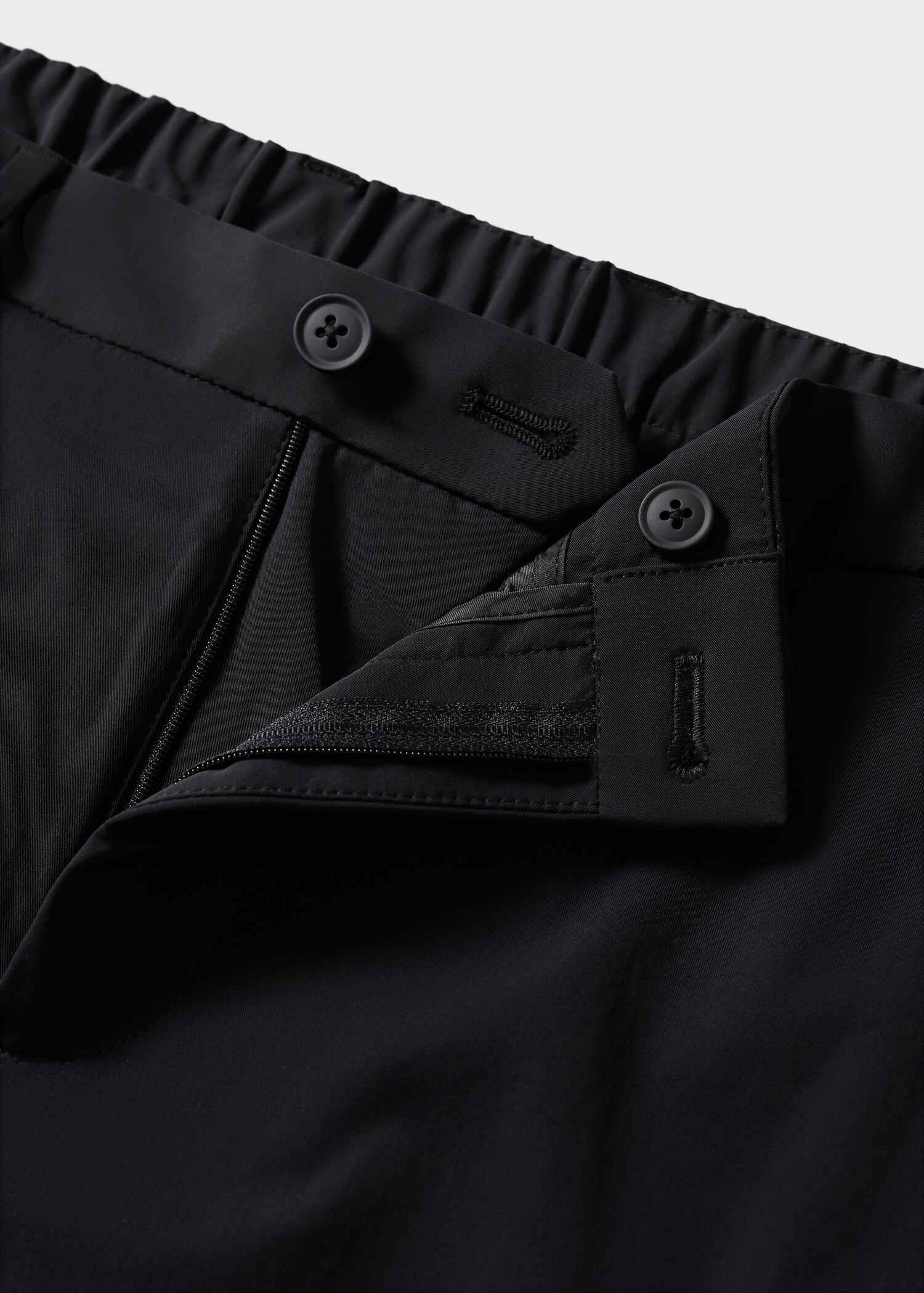 Slim-fit stretch suit trousers - Details of the article 8