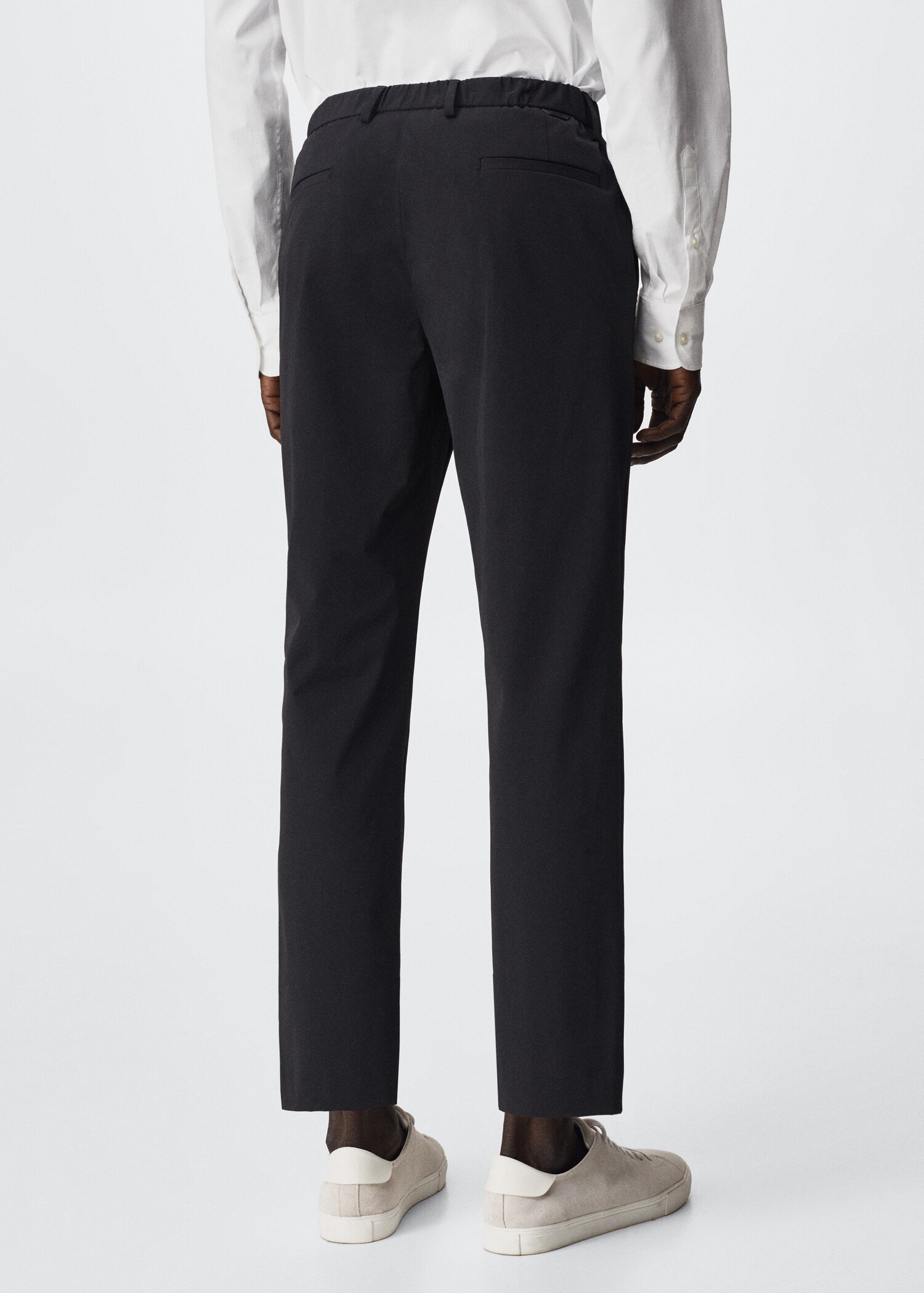 Slim-fit stretch suit trousers - Reverse of the article