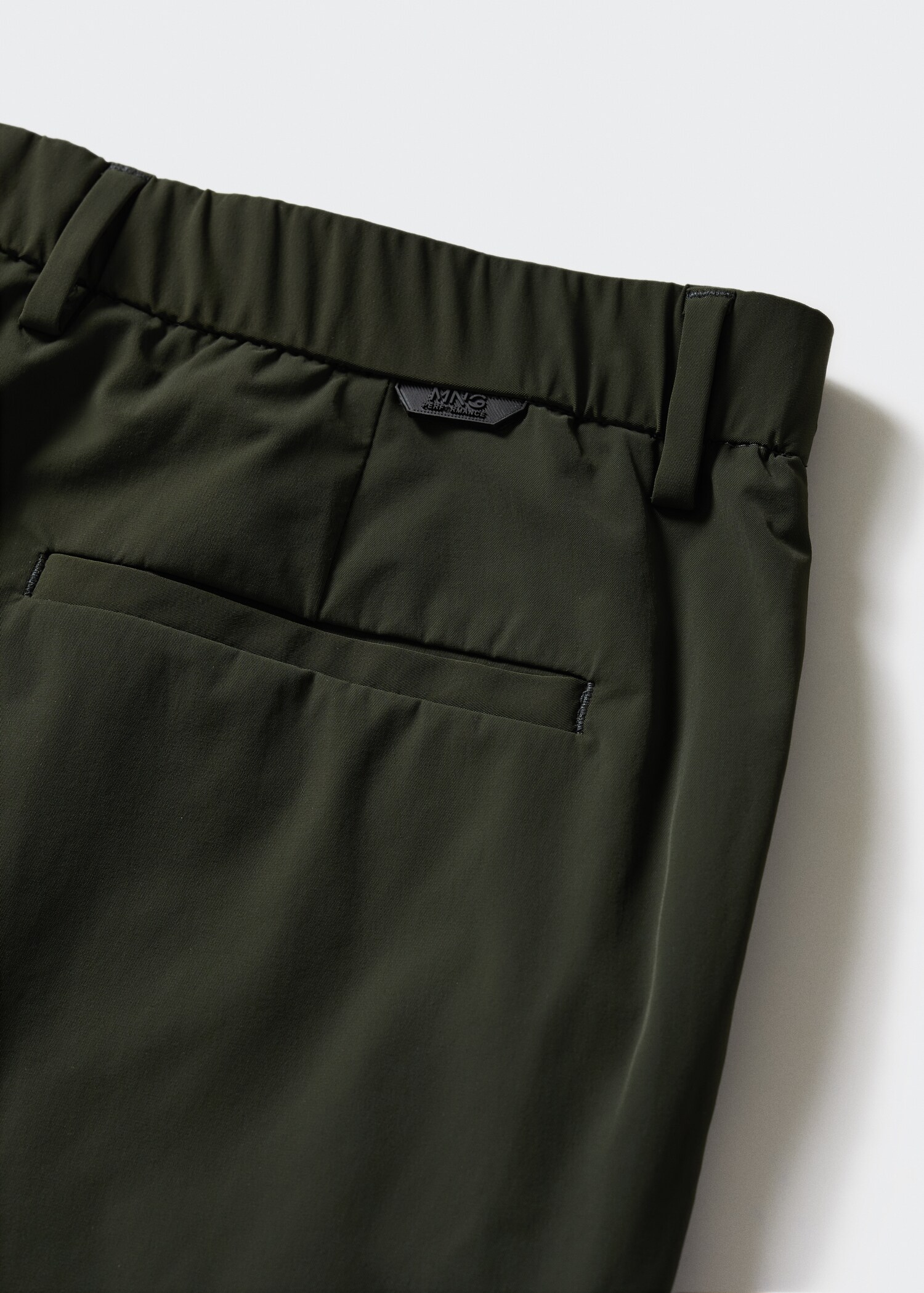 Slim-fit stretch suit trousers - Details of the article 8