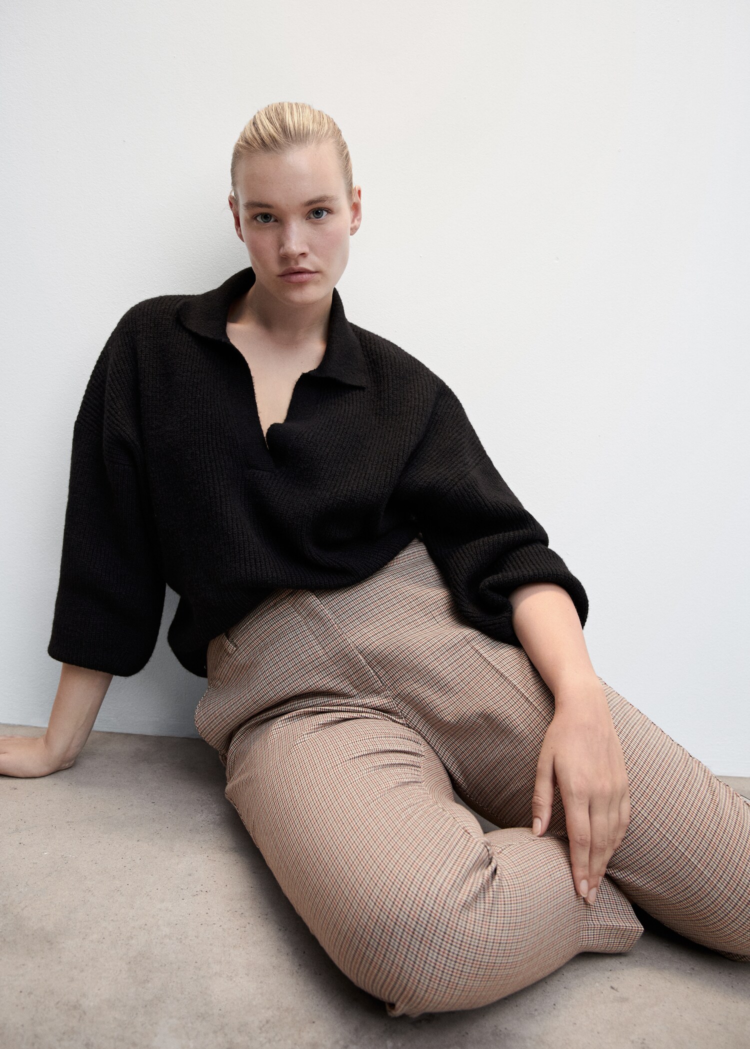 Skinny houndstooth suit trousers - Details of the article 4