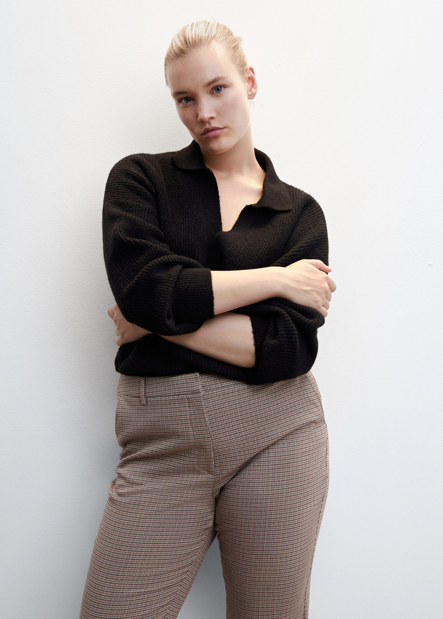Skinny houndstooth suit trousers - Details of the article 5