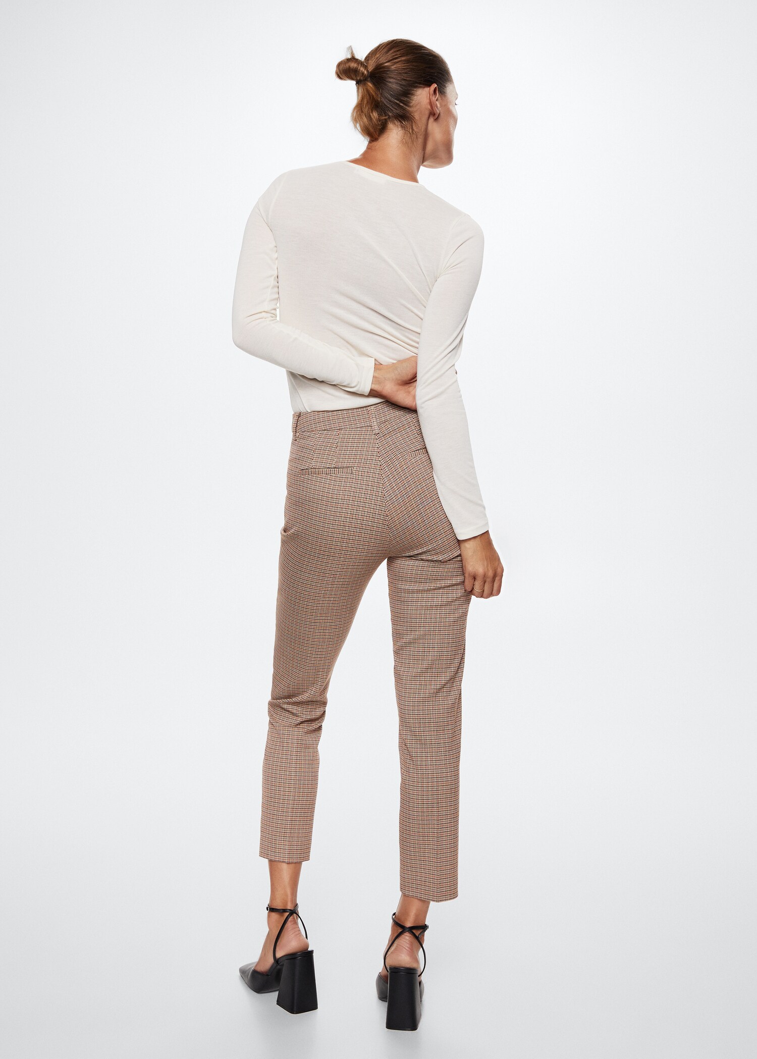 Skinny houndstooth suit trousers - Reverse of the article