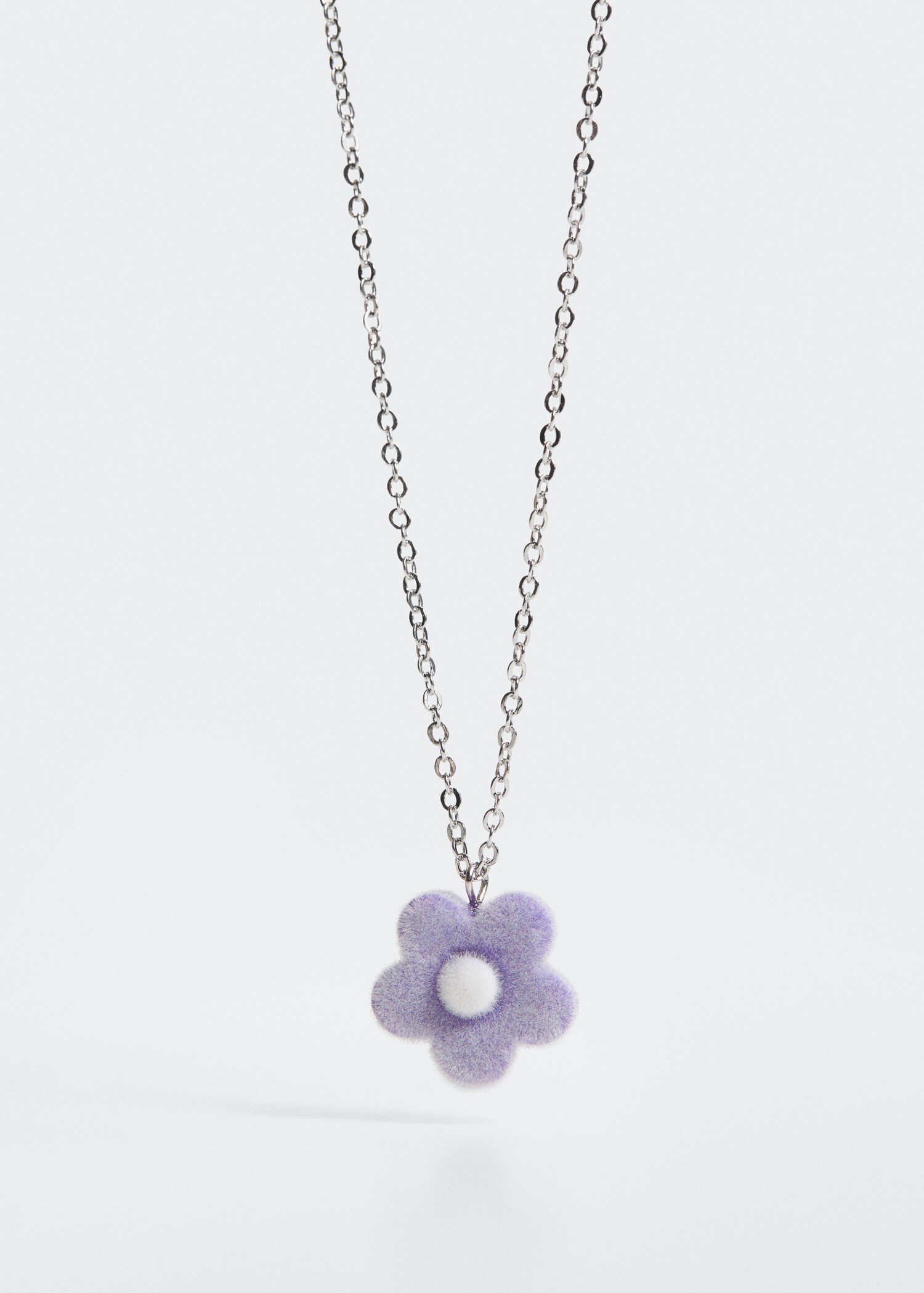 Collier chaîne fleur - Plan moyen