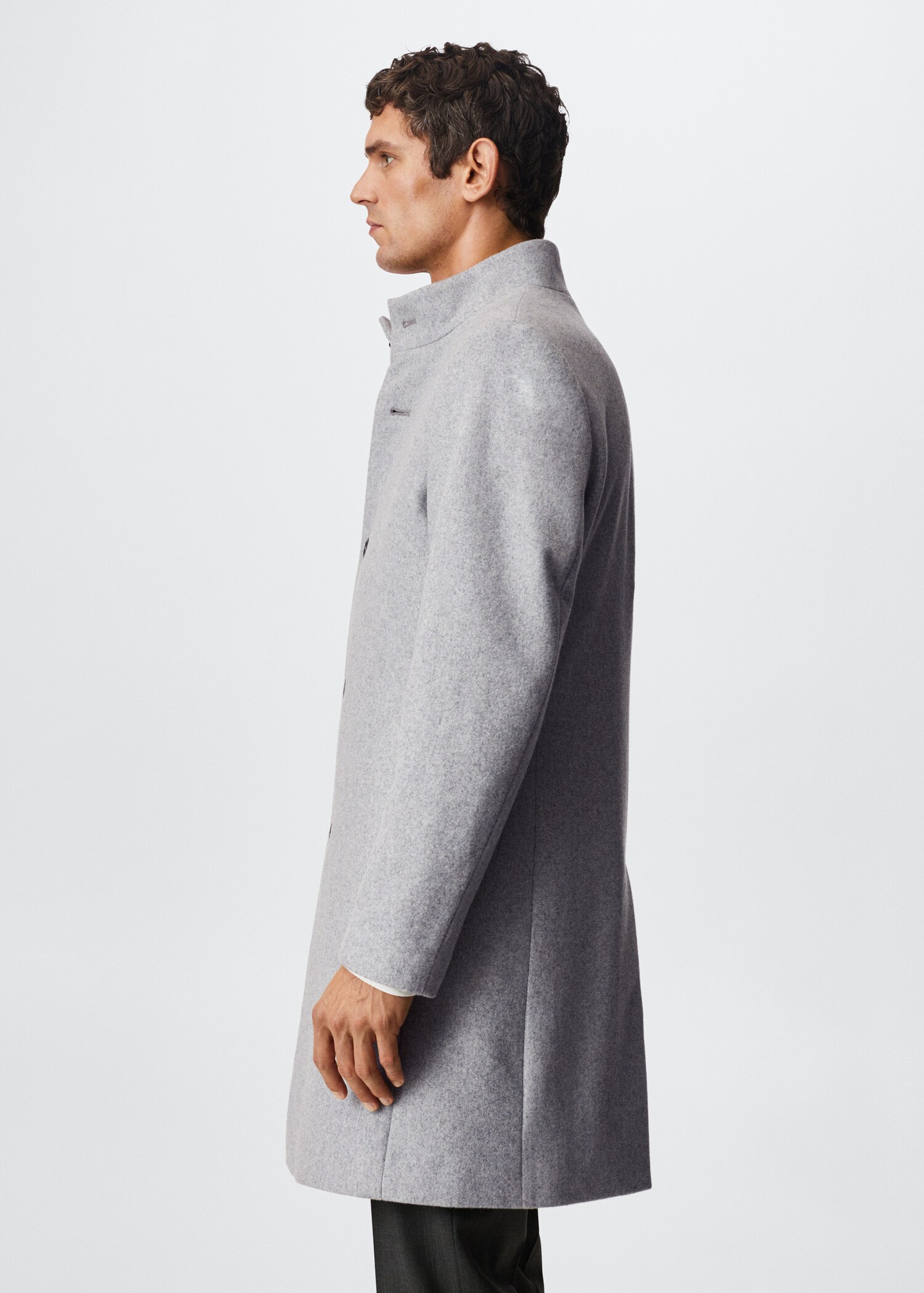 Manteau long laine recyclée - Détail de l'article 6