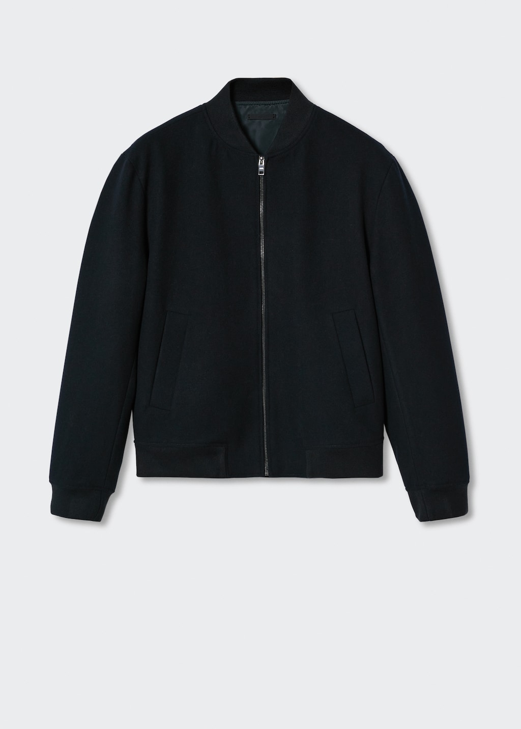 Recycled wool bomber jacket Men MANGO OUTLET Latvia