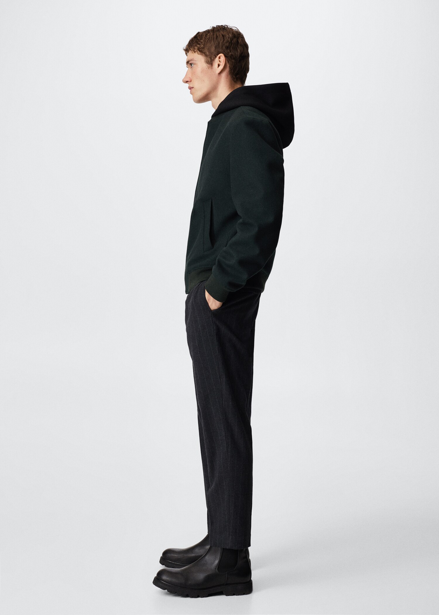 Veste bomber laine recyclée - Détail de l'article 1