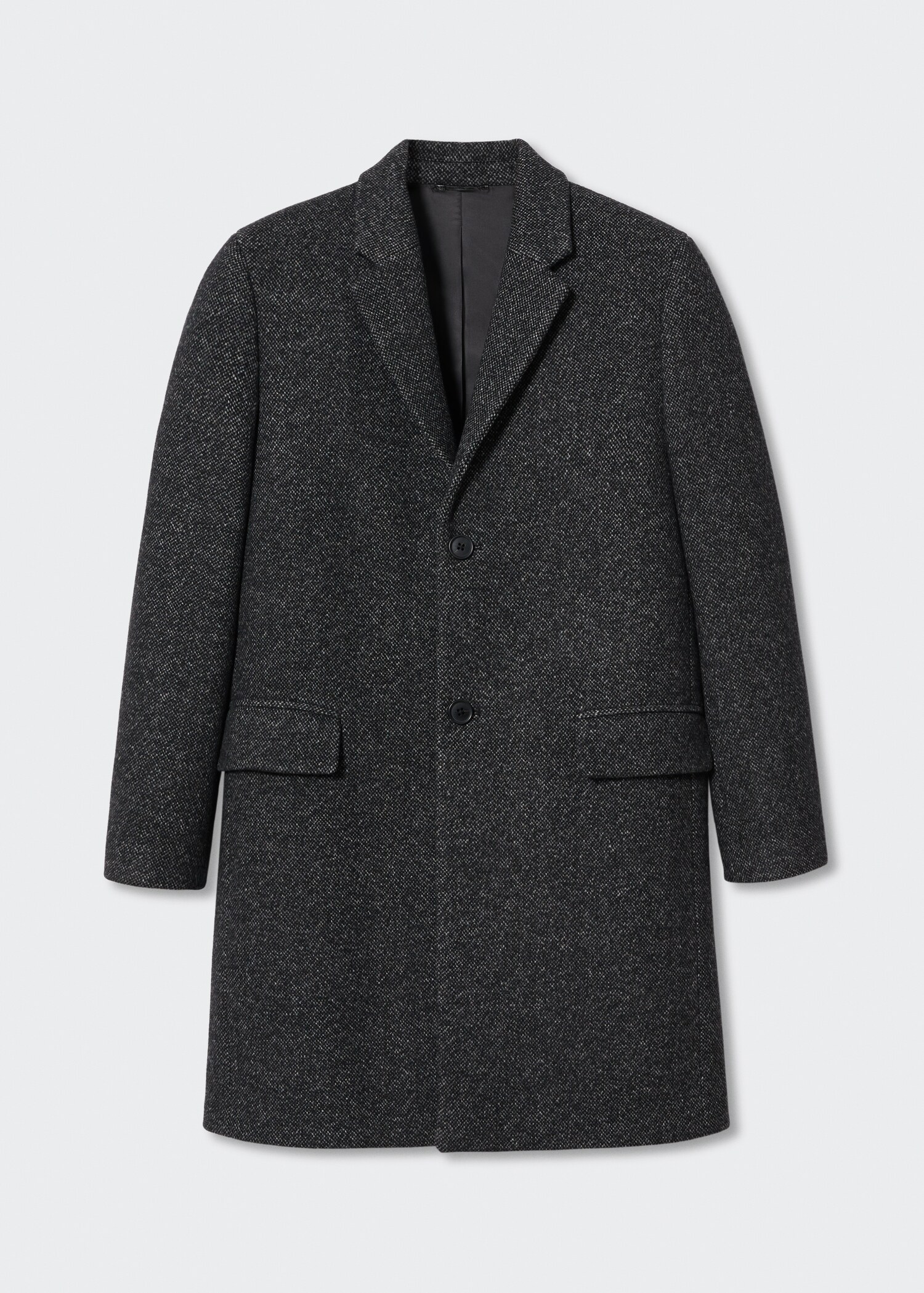 Flecked wool-blend coat - Article without model