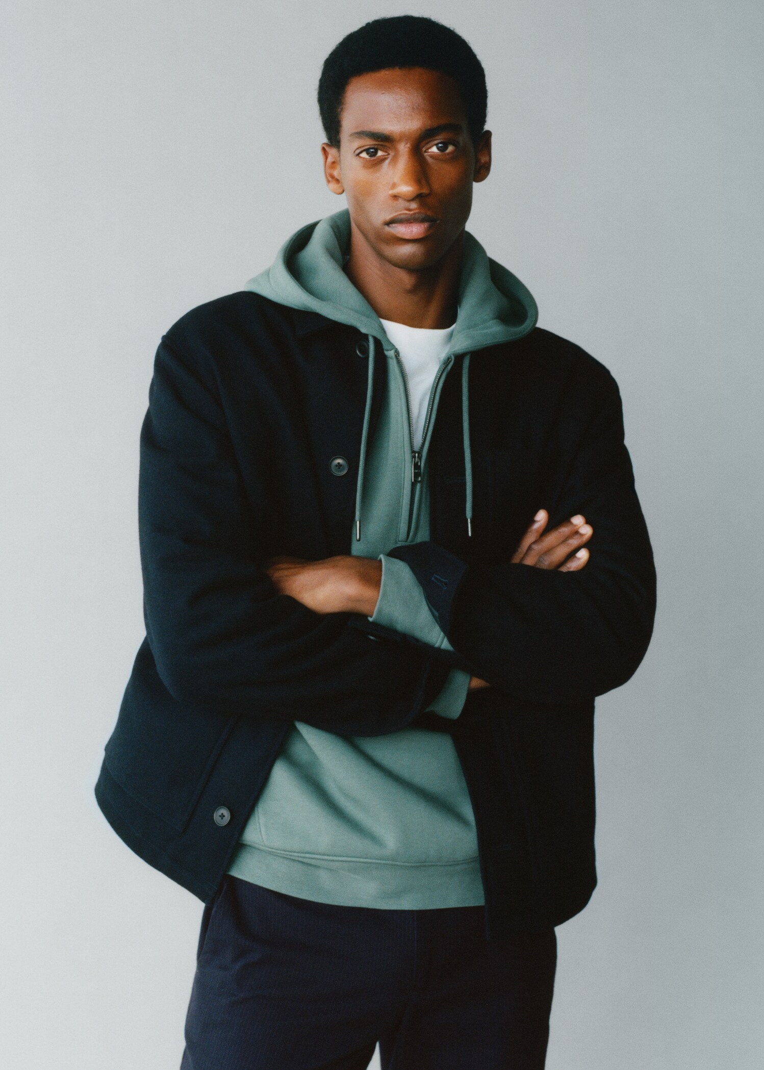 Wool-blend jacket with pockets - Details of the article 5