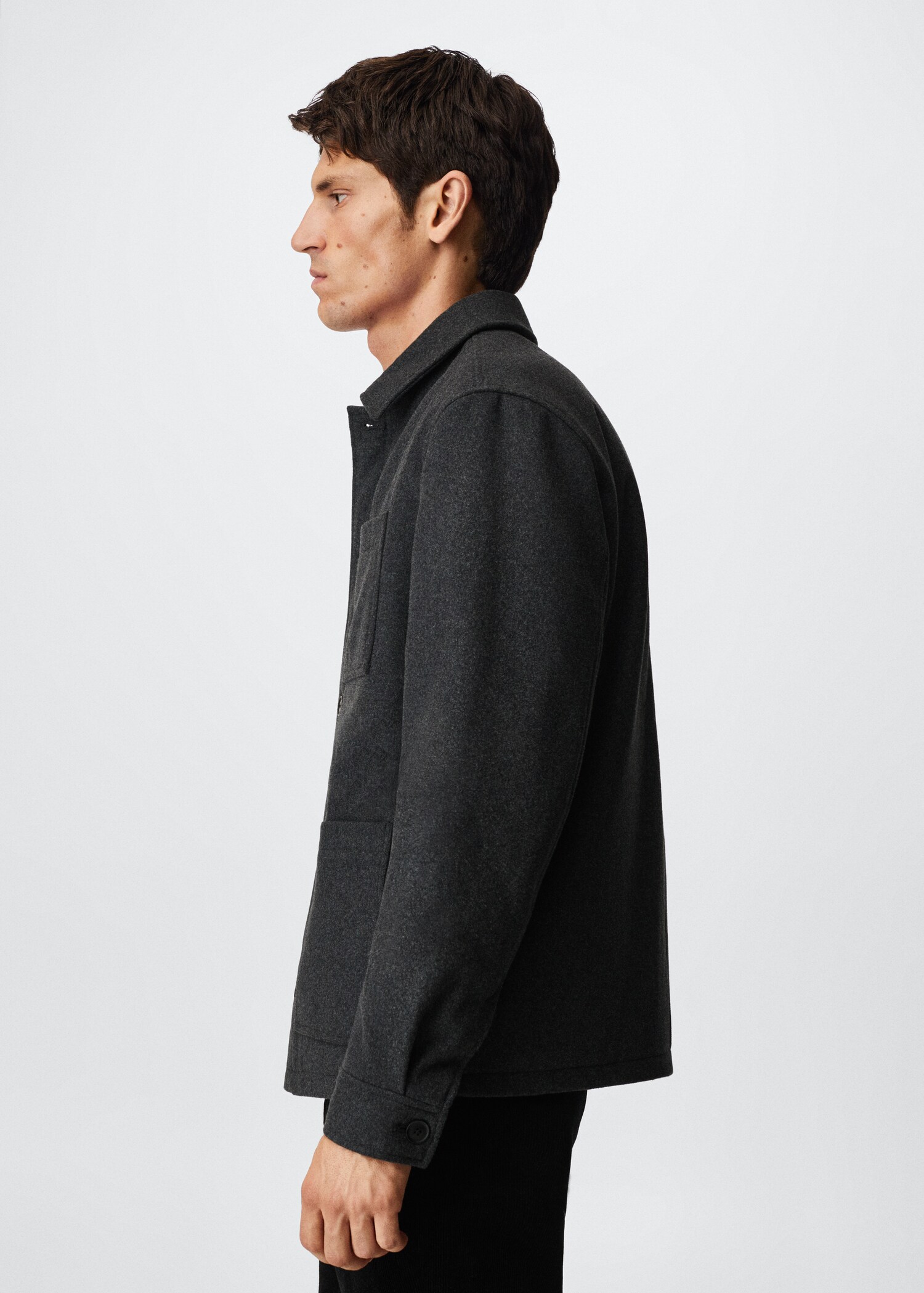 Wool-blend jacket with pockets - Details of the article 2