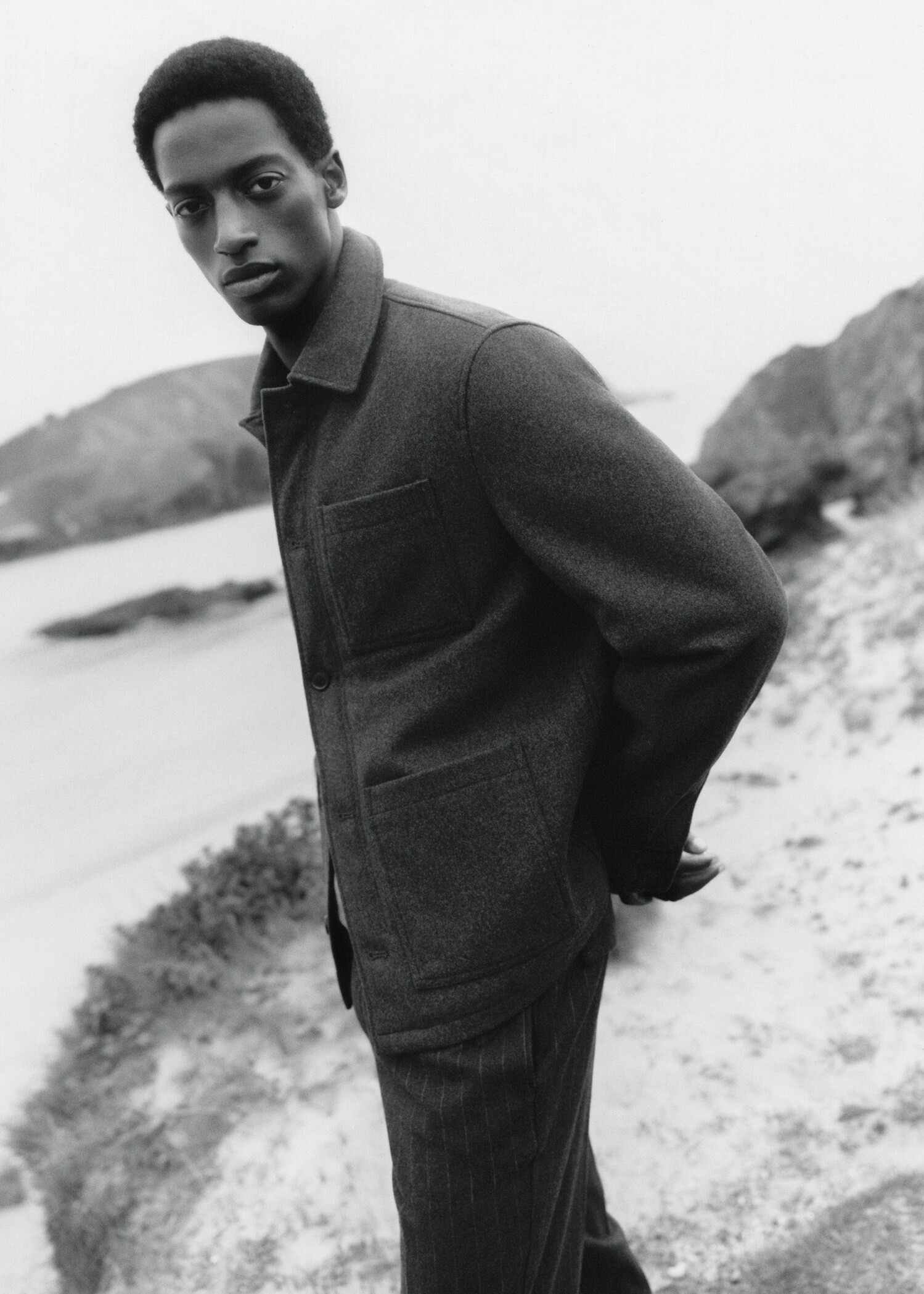 Wool-blend jacket with pockets - Details of the article 5