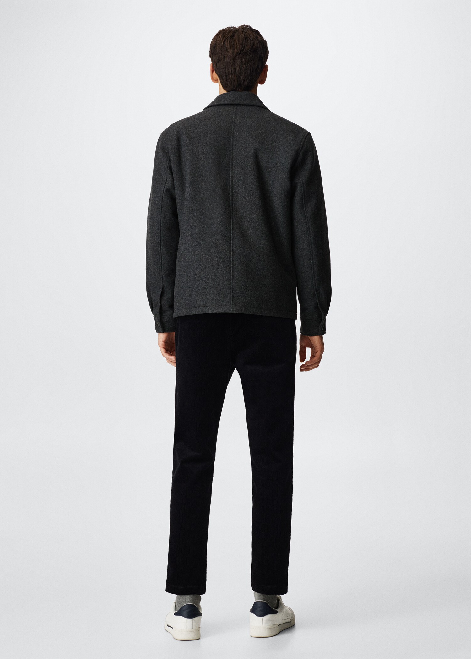 Wool-blend jacket with pockets - Reverse of the article