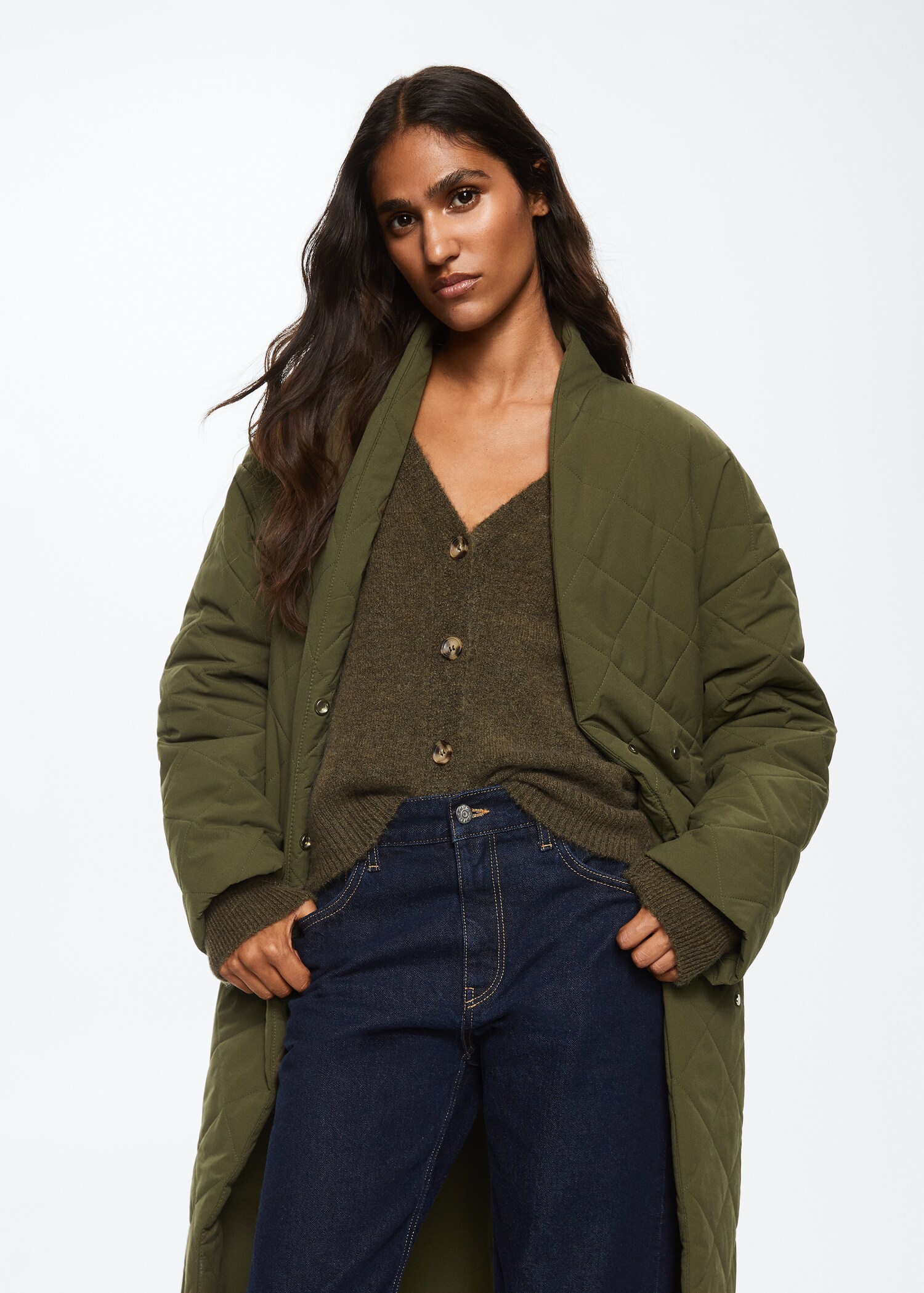 Oversize quilted coat - Medium plane