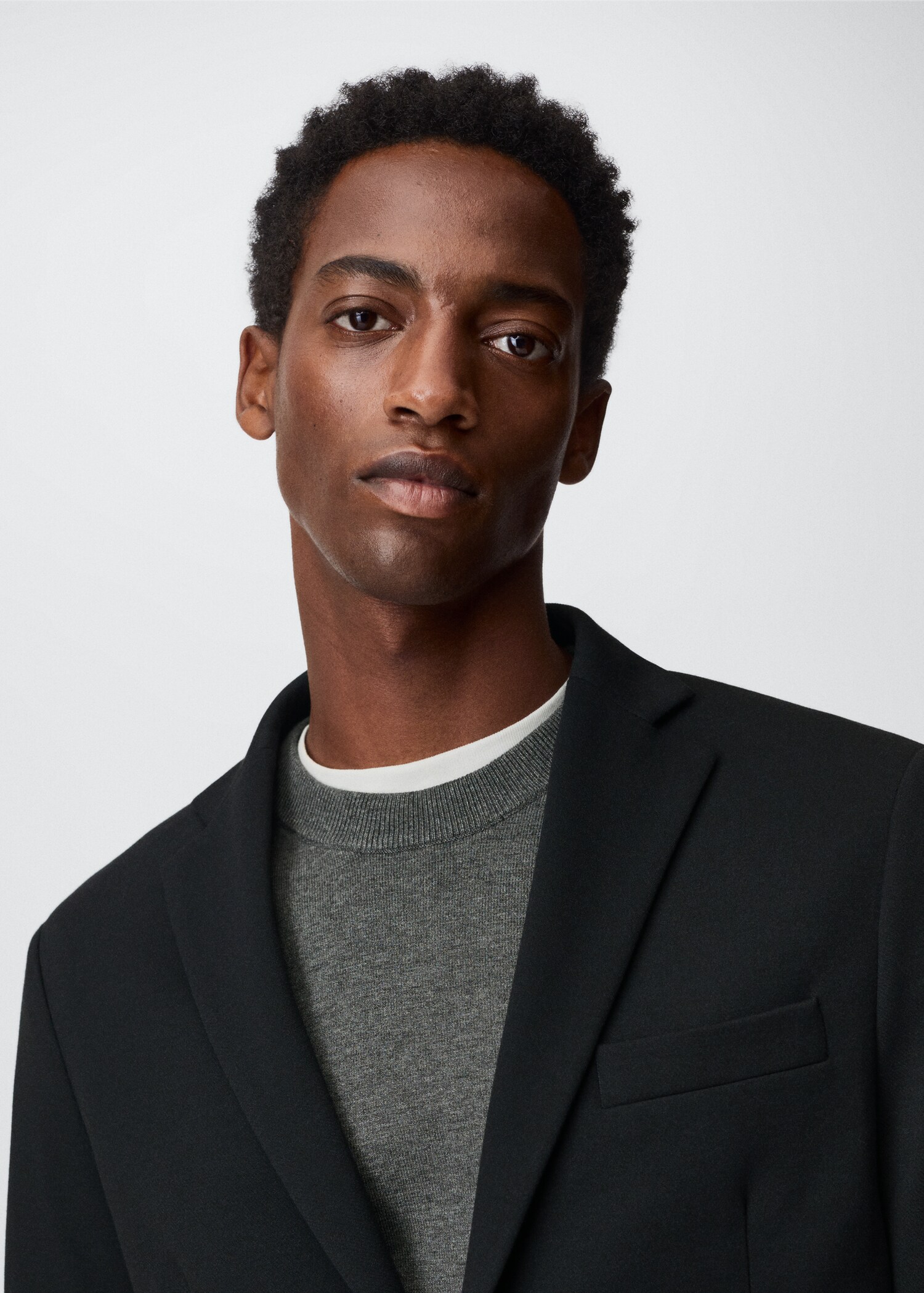 Structured cotton blazer - Details of the article 1