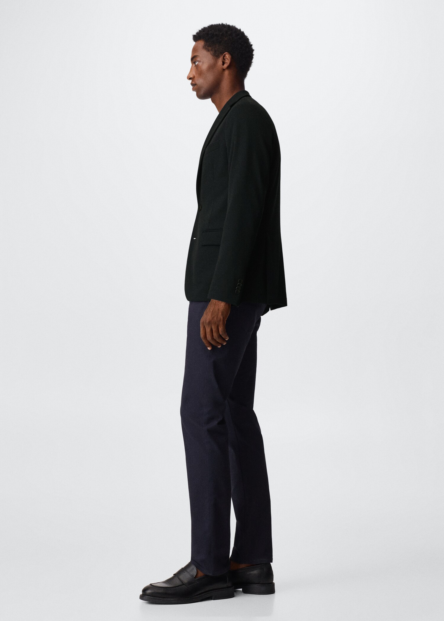Structured cotton blazer - Details of the article 2
