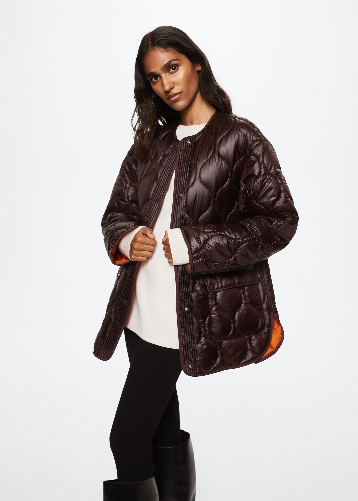 Oversized Steppanorak - Mittlere Ansicht