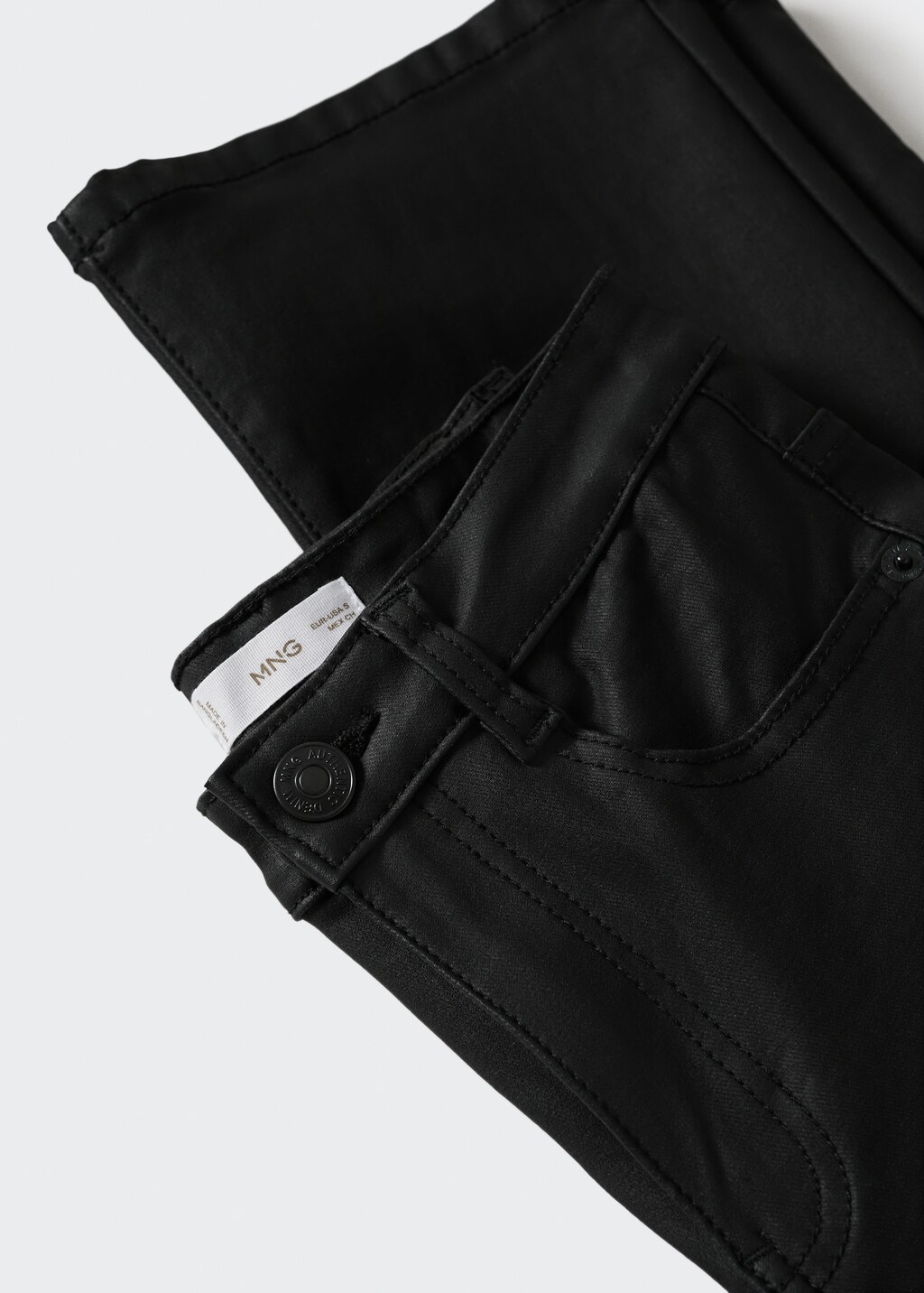 Pantalon skinny encerado