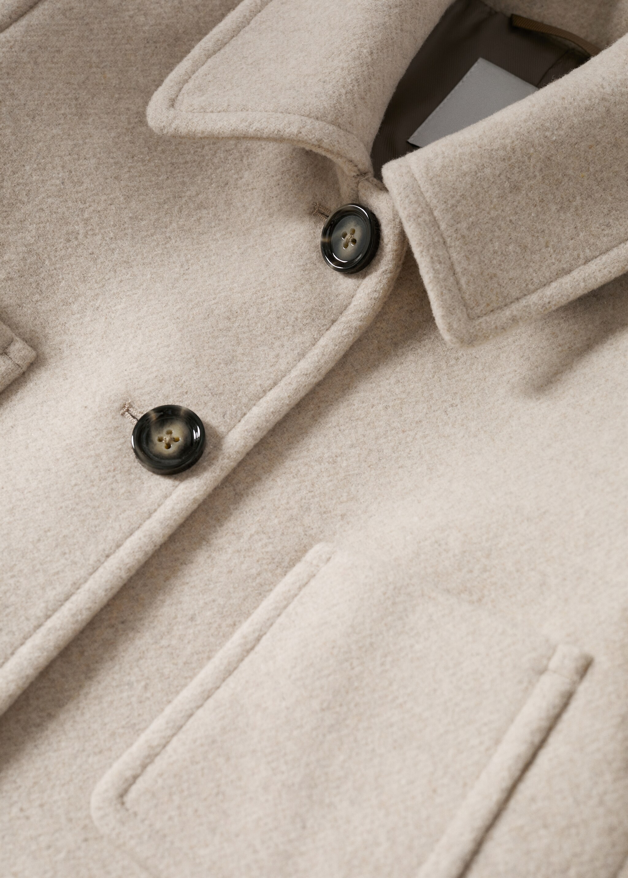 Abrigo lana botones - Detalle del artículo 8