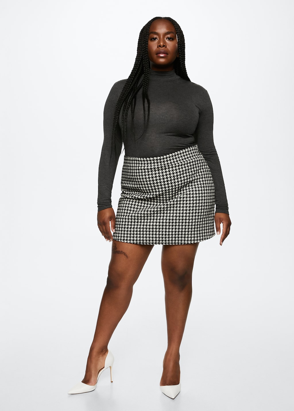 Houndstooth miniskirt