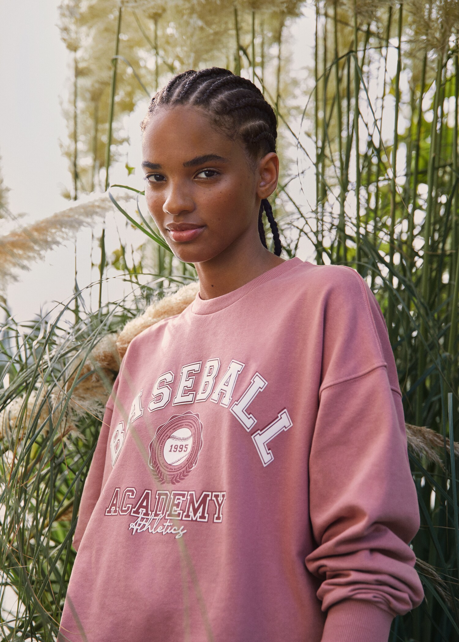 Gemustertes Baumwoll-Sweatshirt - Detail des Artikels 5