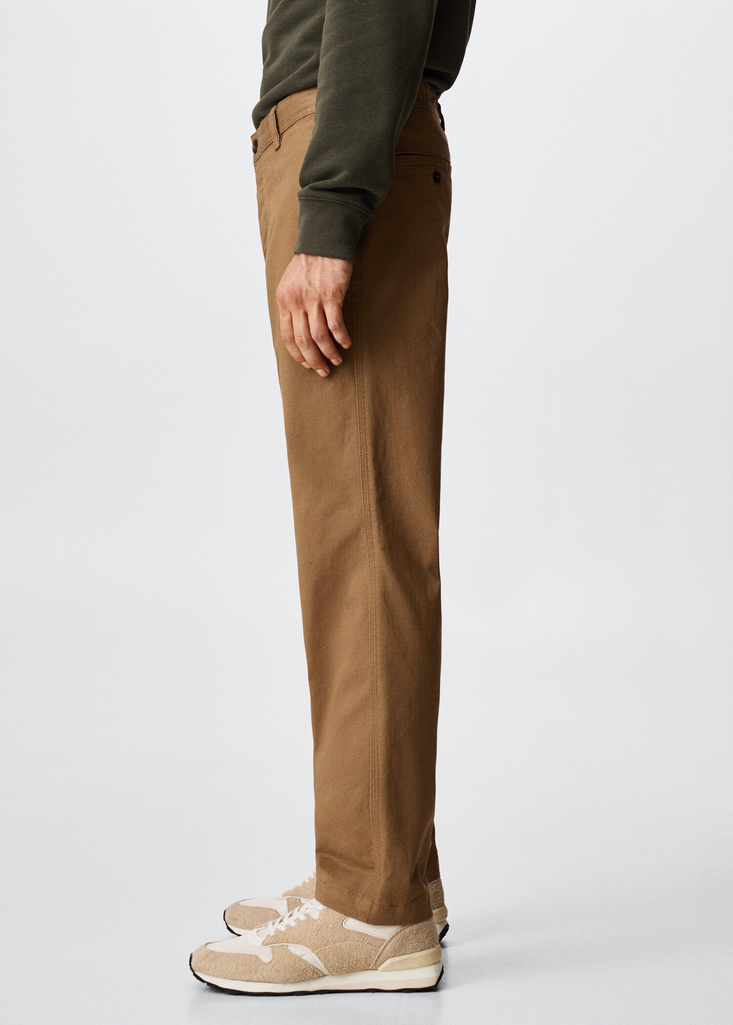 Straight-fit chino trousers - Details of the article 2