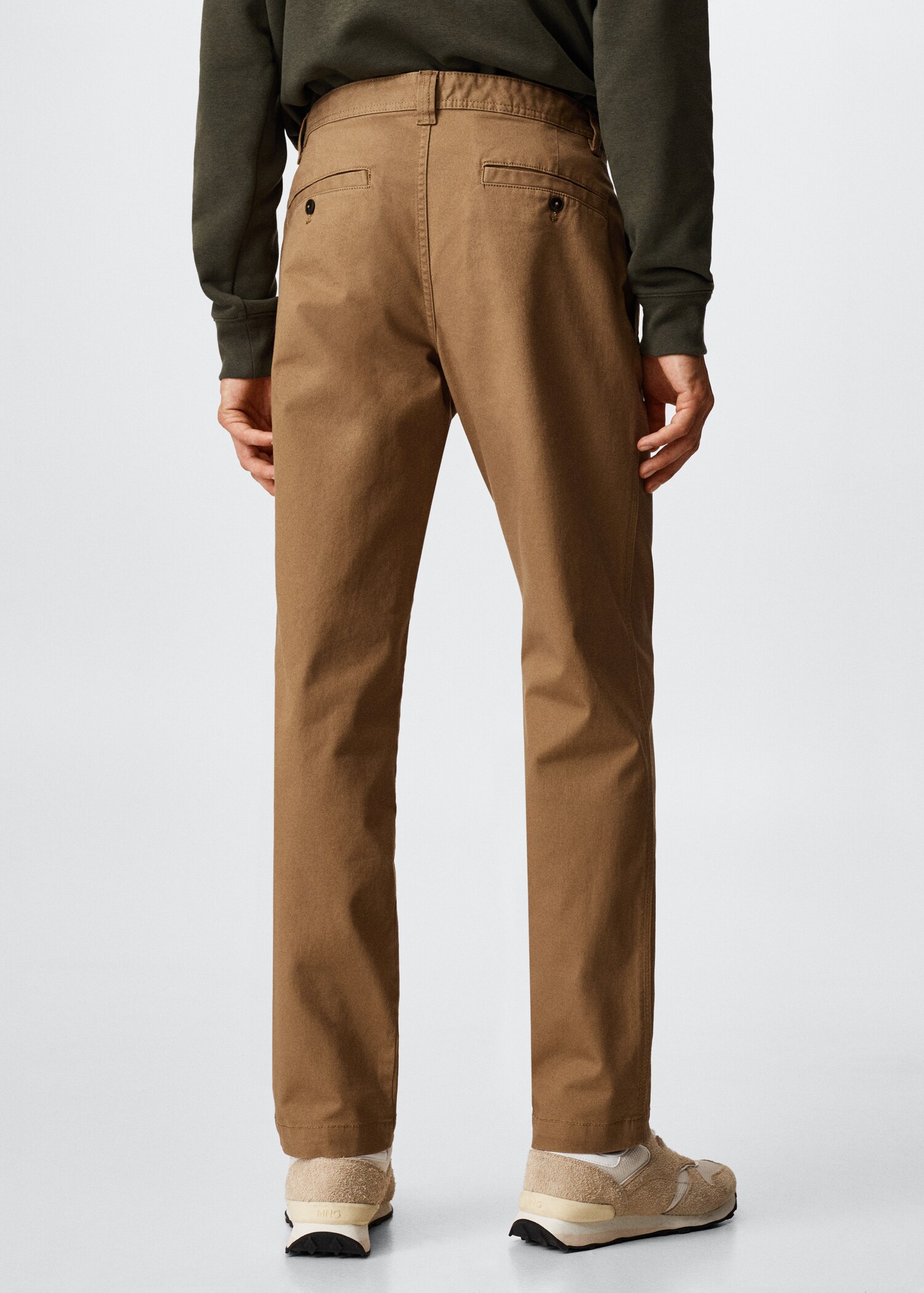 Straight-fit chino trousers - Reverse of the article