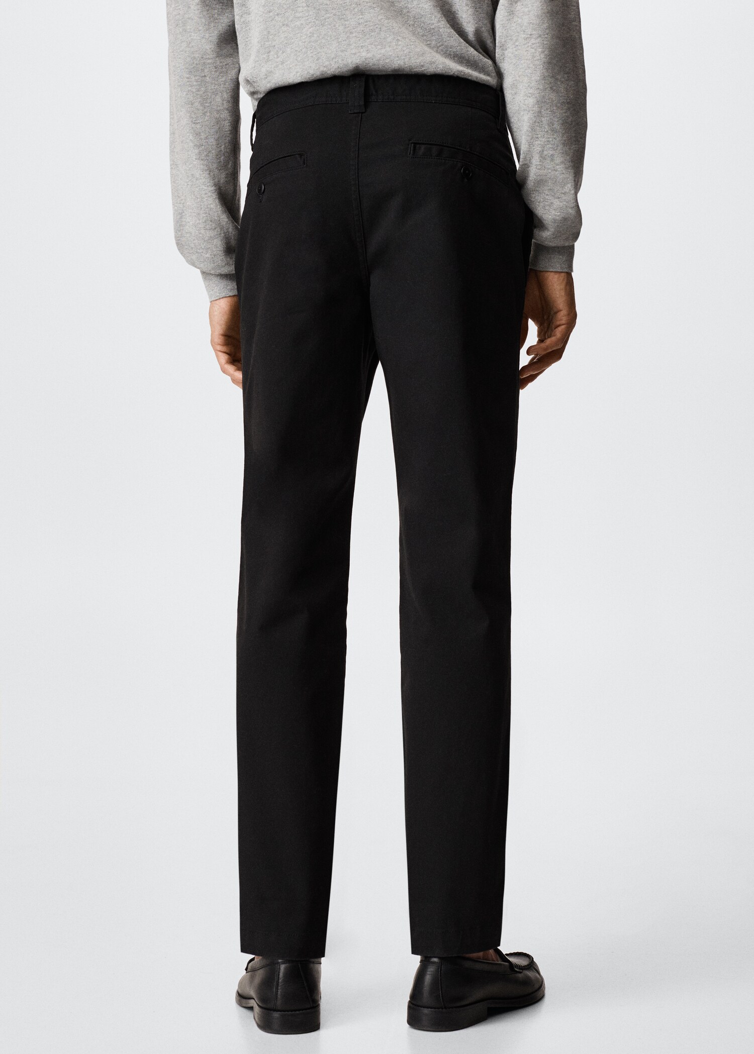 Straight-fit chino trousers - Reverse of the article