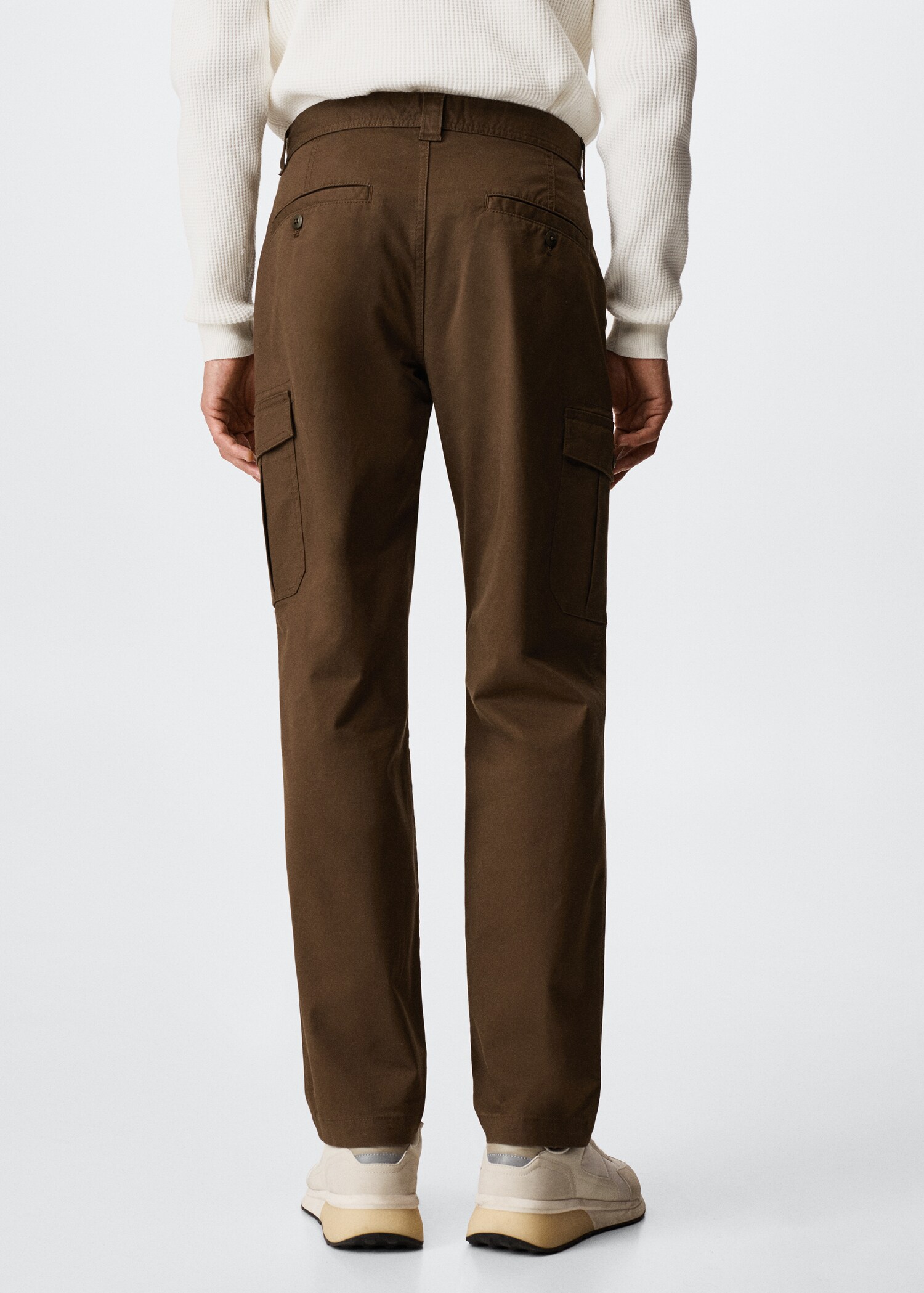 Cotton cargo trousers - Reverse of the article