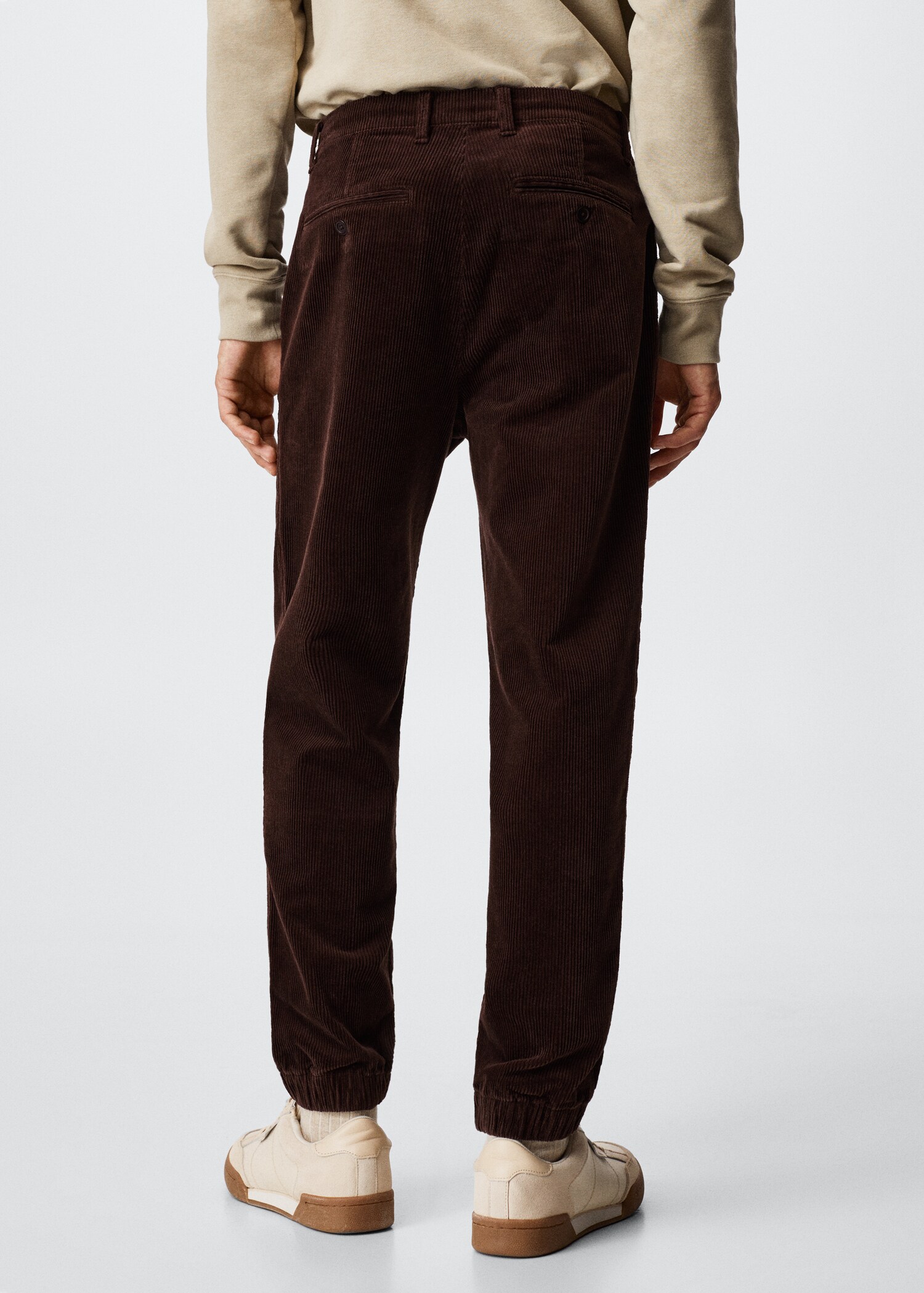 Pantalon de jogging velours côtelé - Verso de l’article