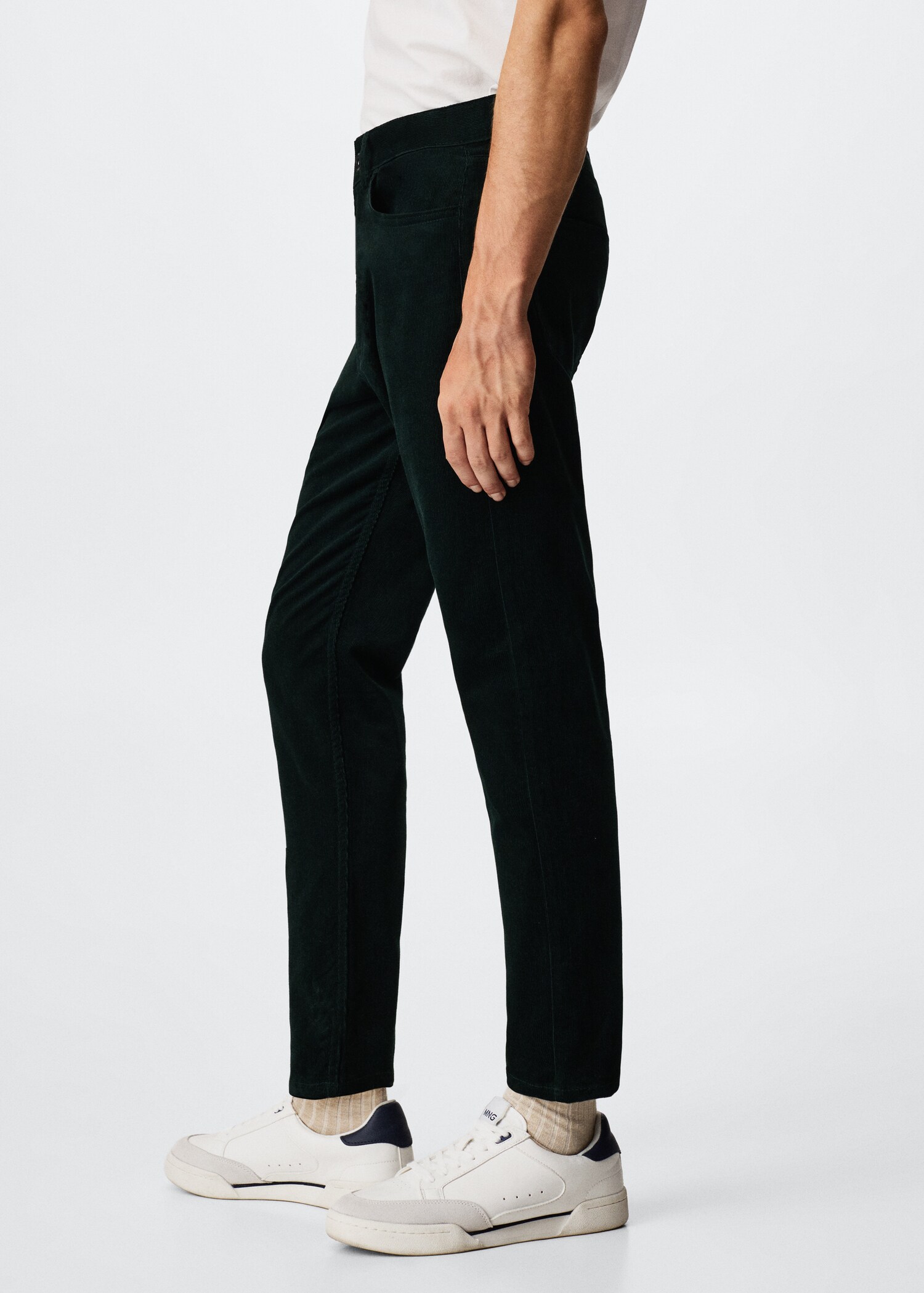 Tapered-fit corduroy trousers - Details of the article 2