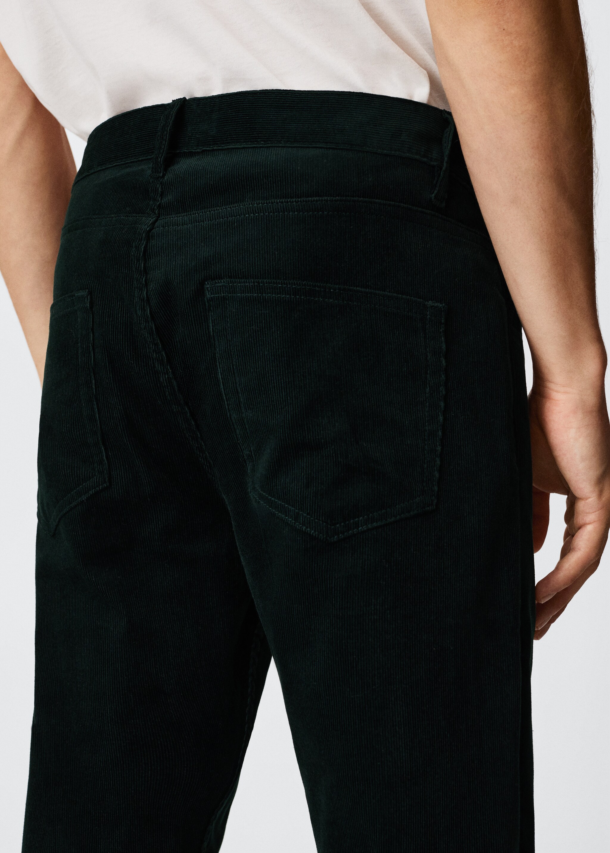 Tapered-fit corduroy trousers - Details of the article 3