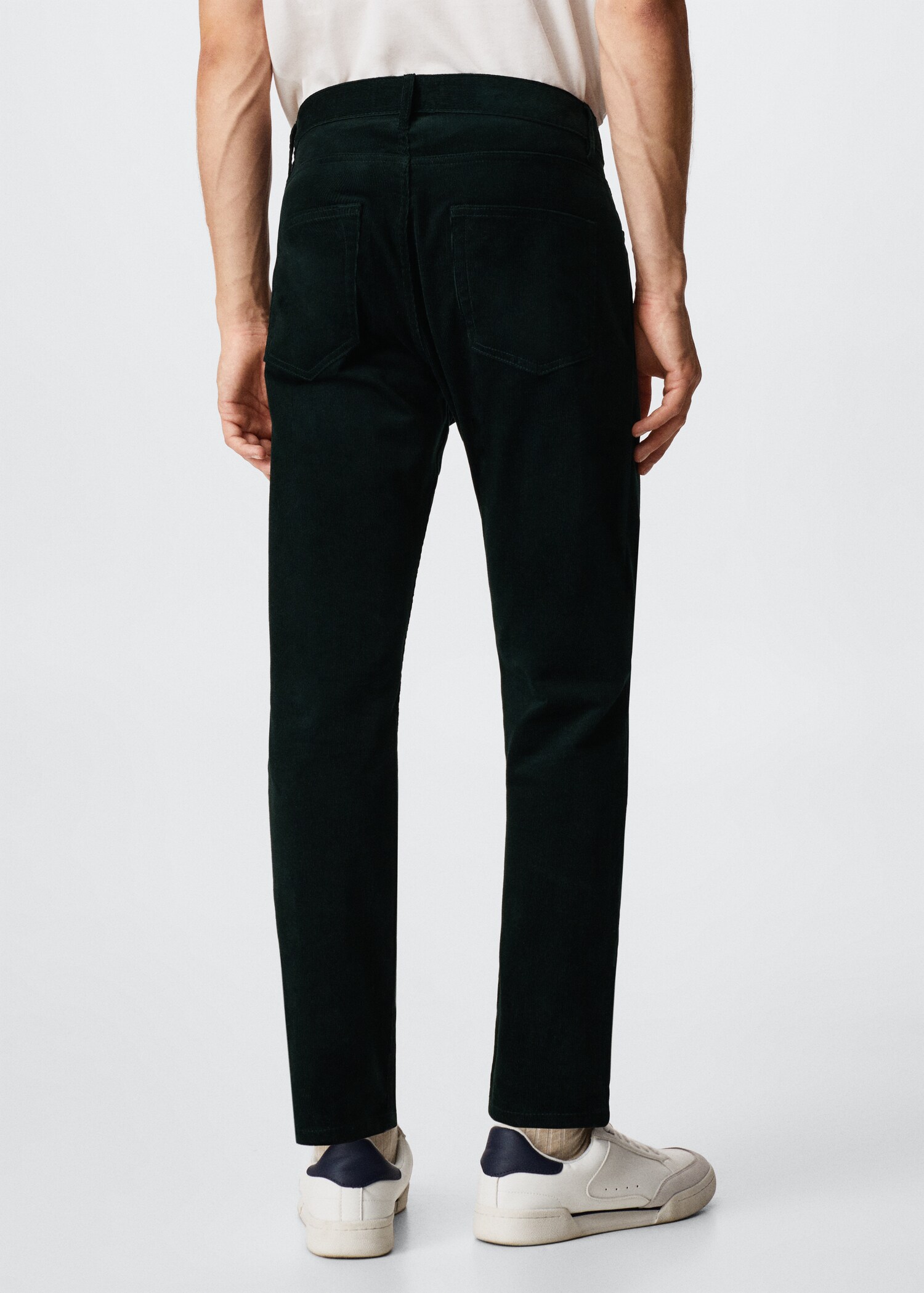 Tapered-fit corduroy trousers - Reverse of the article