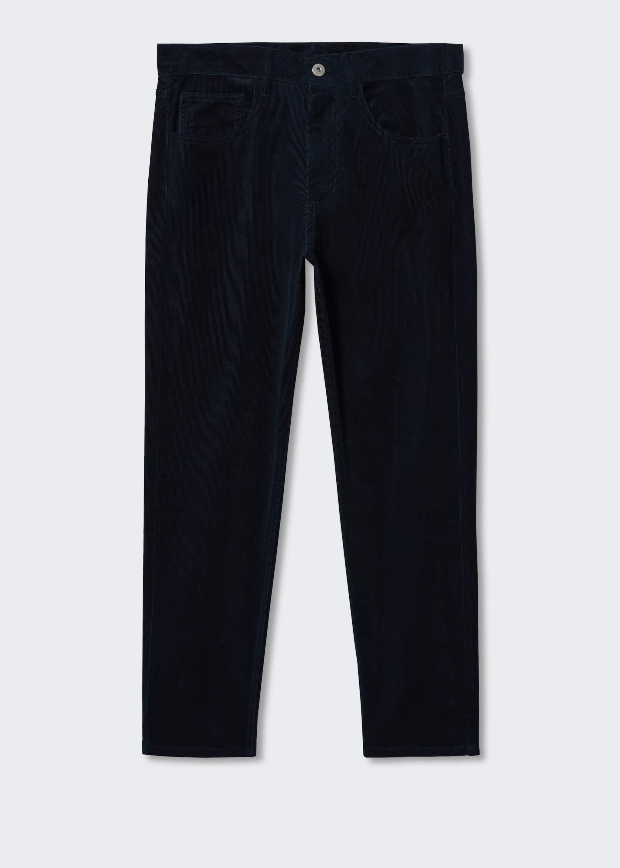 Tapered-fit corduroy trousers - Article without model