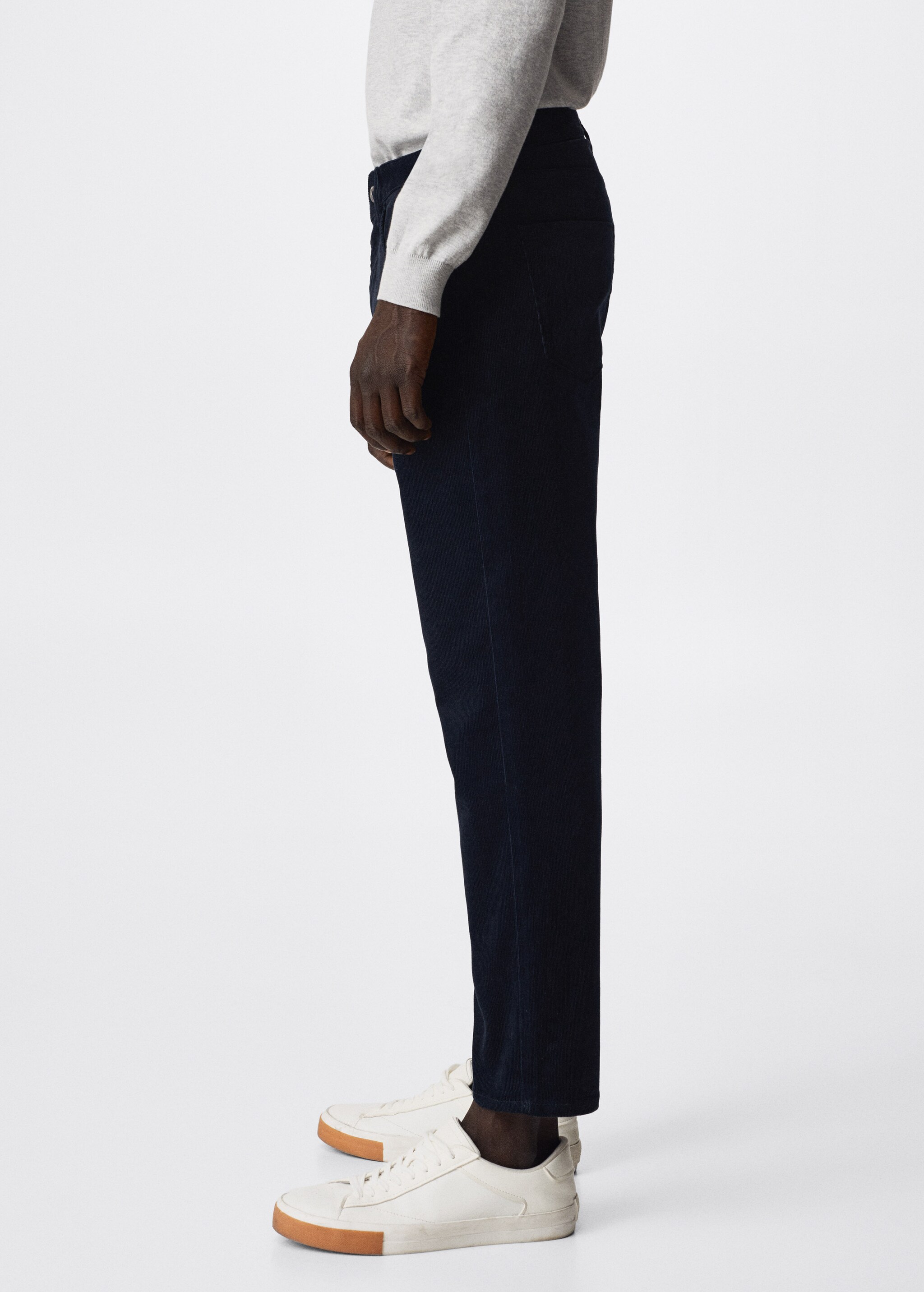 Tapered-fit corduroy trousers - Details of the article 2