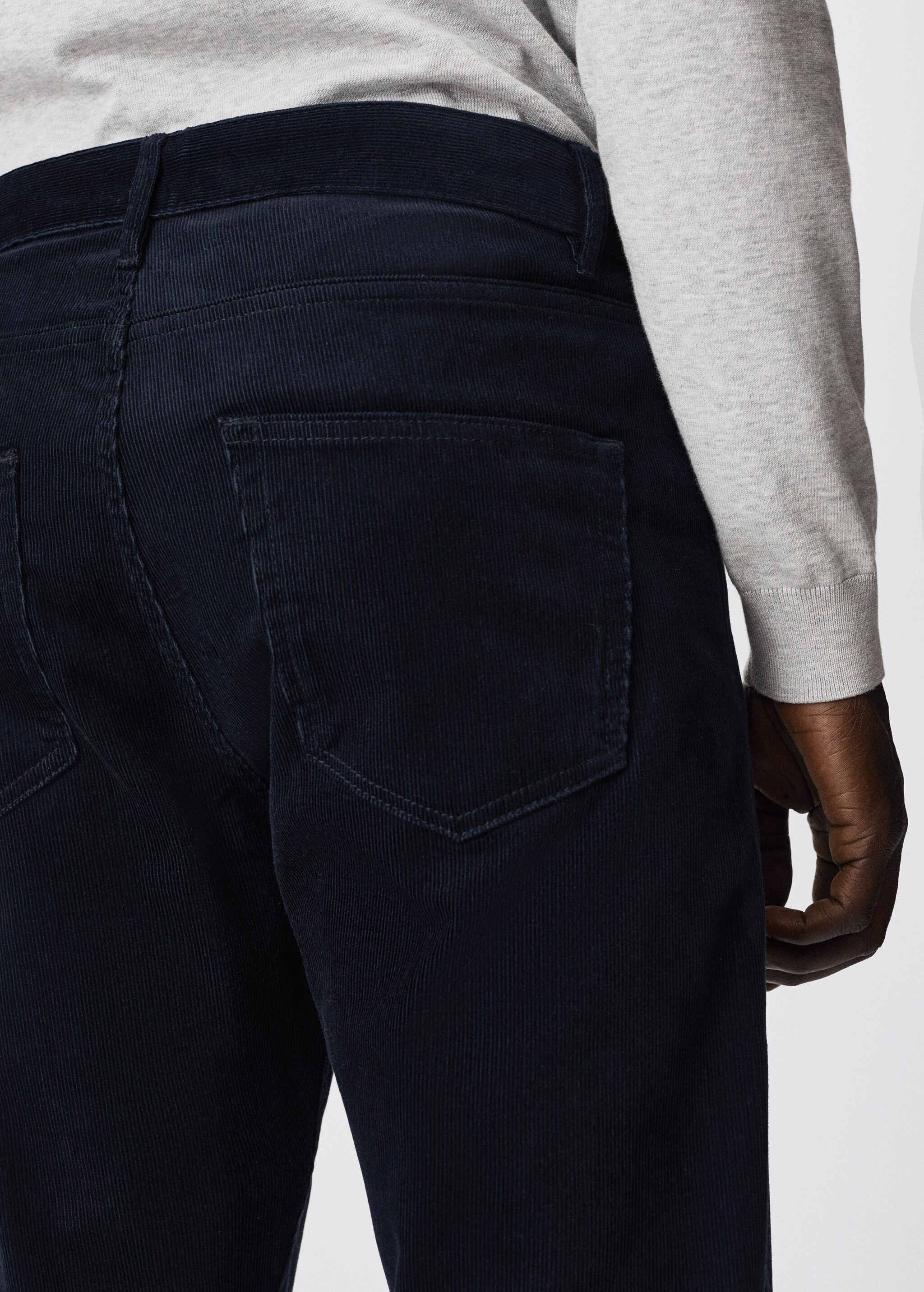 Tapered-fit corduroy trousers - Details of the article 3