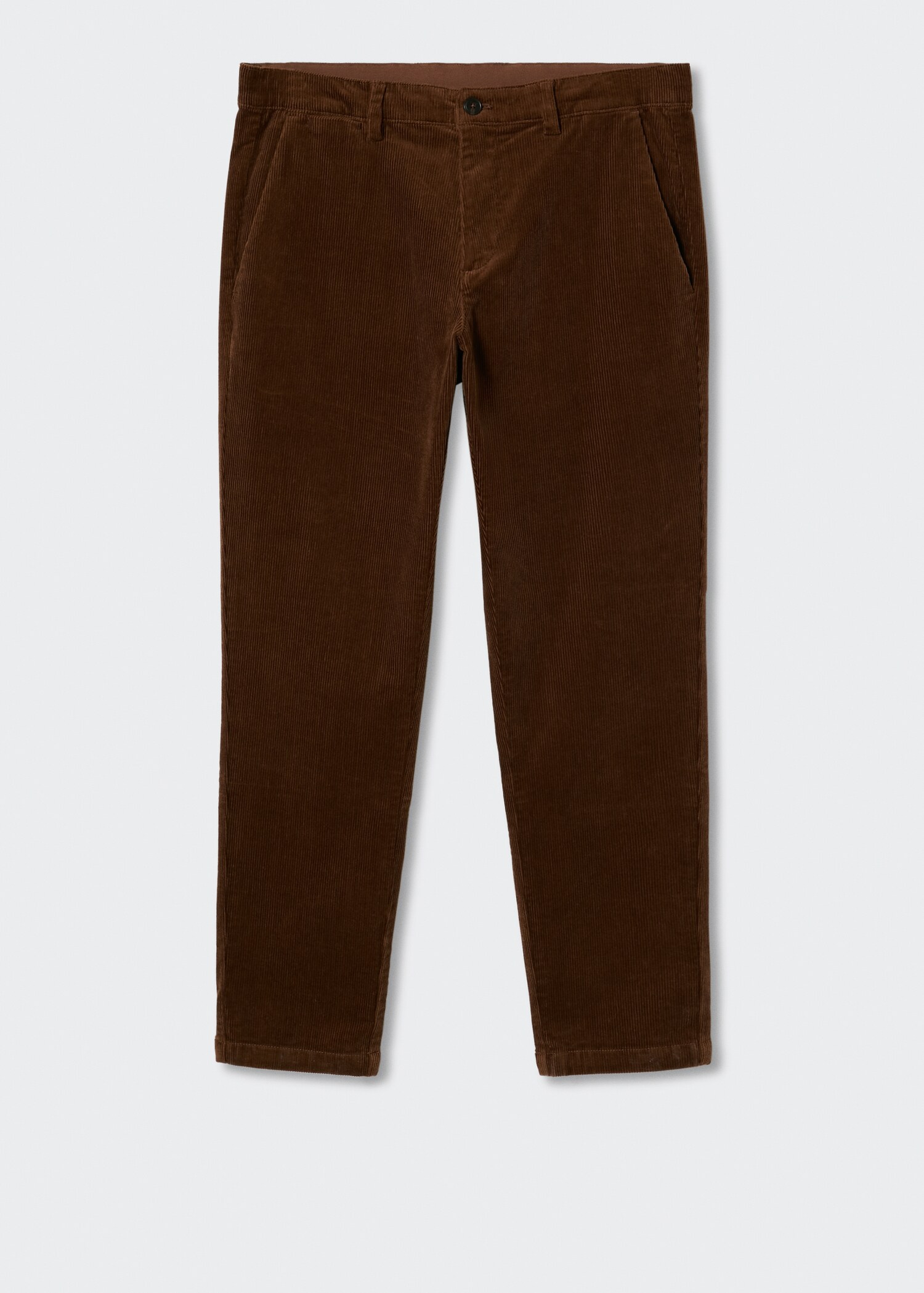 Tapered cropped corduroy trousers - Article without model