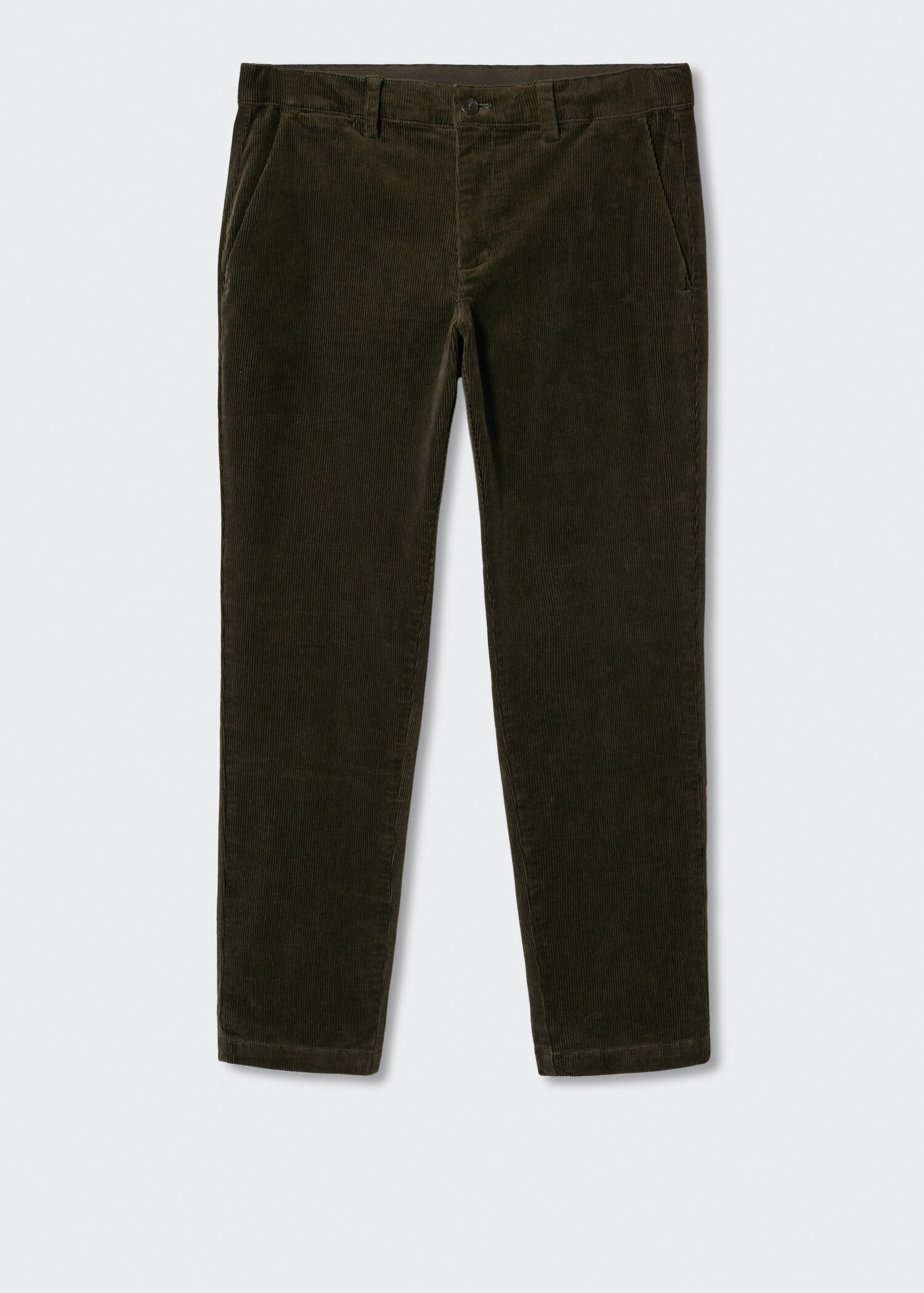 Tapered cropped corduroy trousers - Article without model