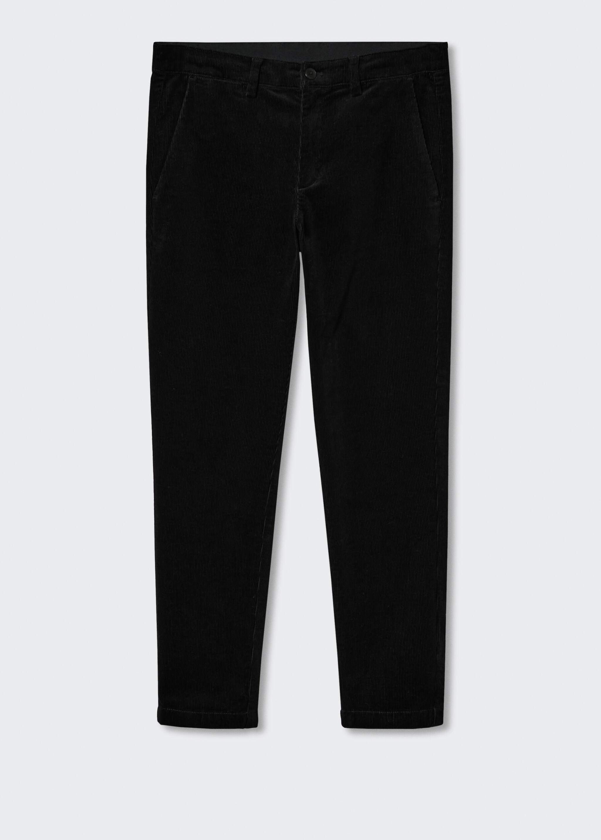 Tapered cropped corduroy trousers - Article without model