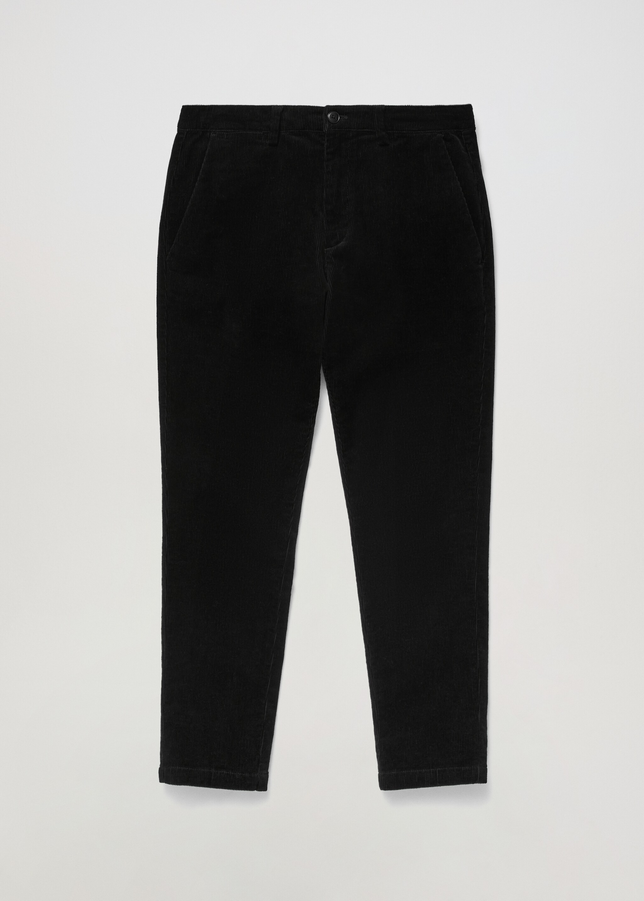 Tapered cropped corduroy trousers - Details of the article 4