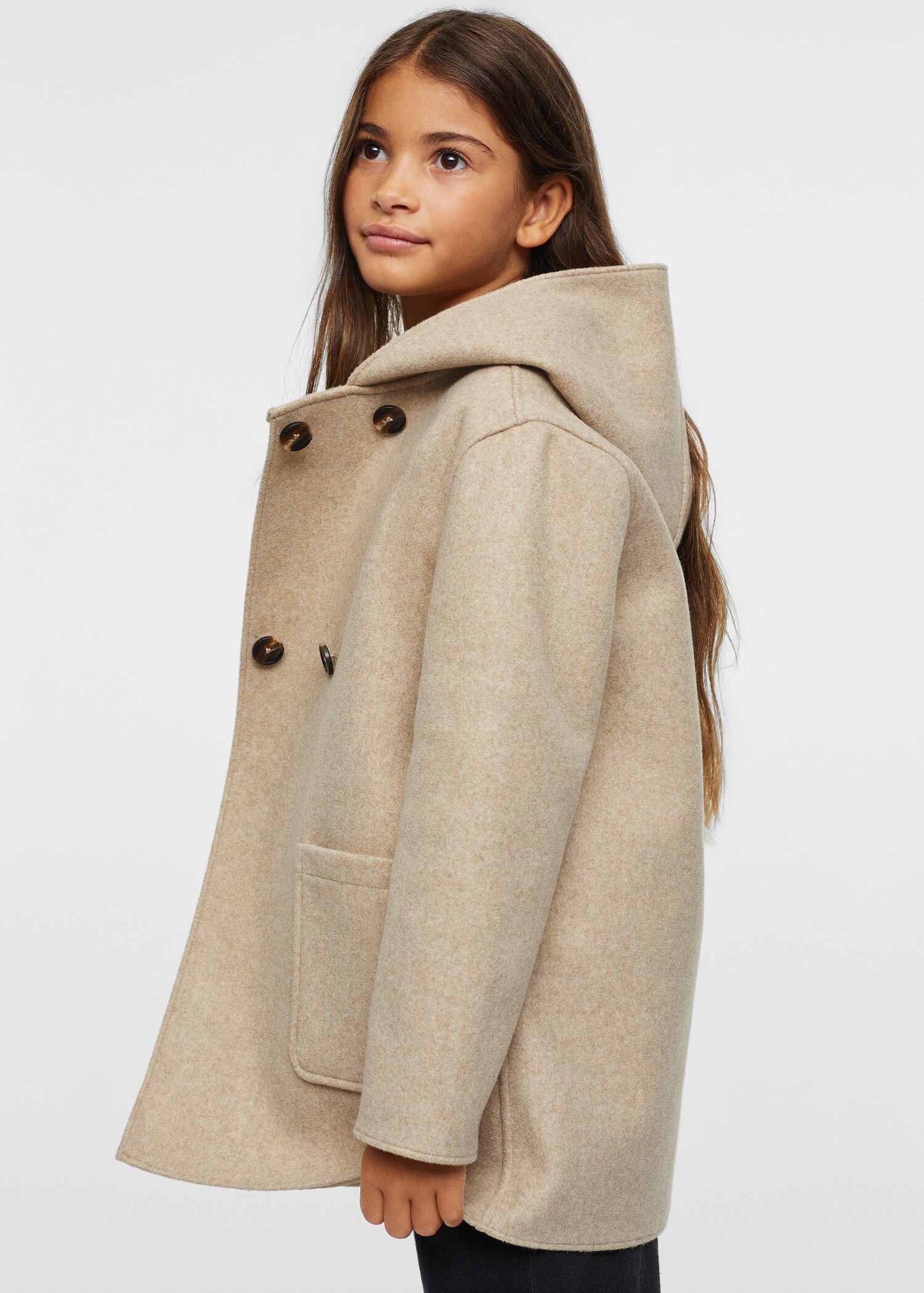Manteau à double boutonnage - Plan moyen