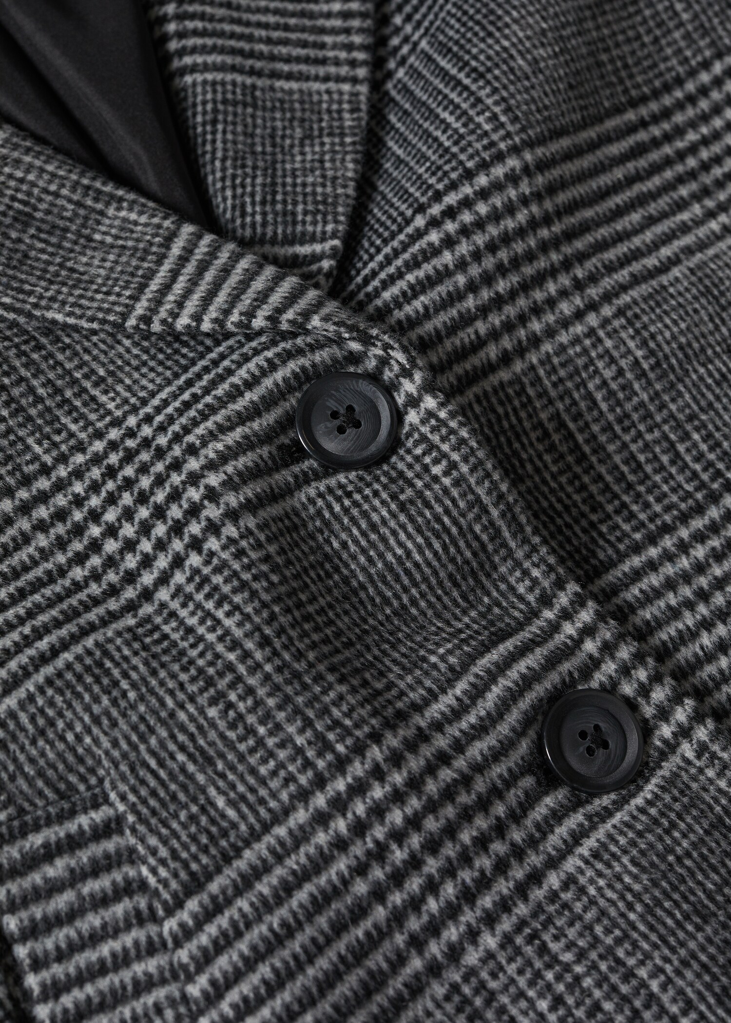 Checked wool-blend coat - Details of the article 8