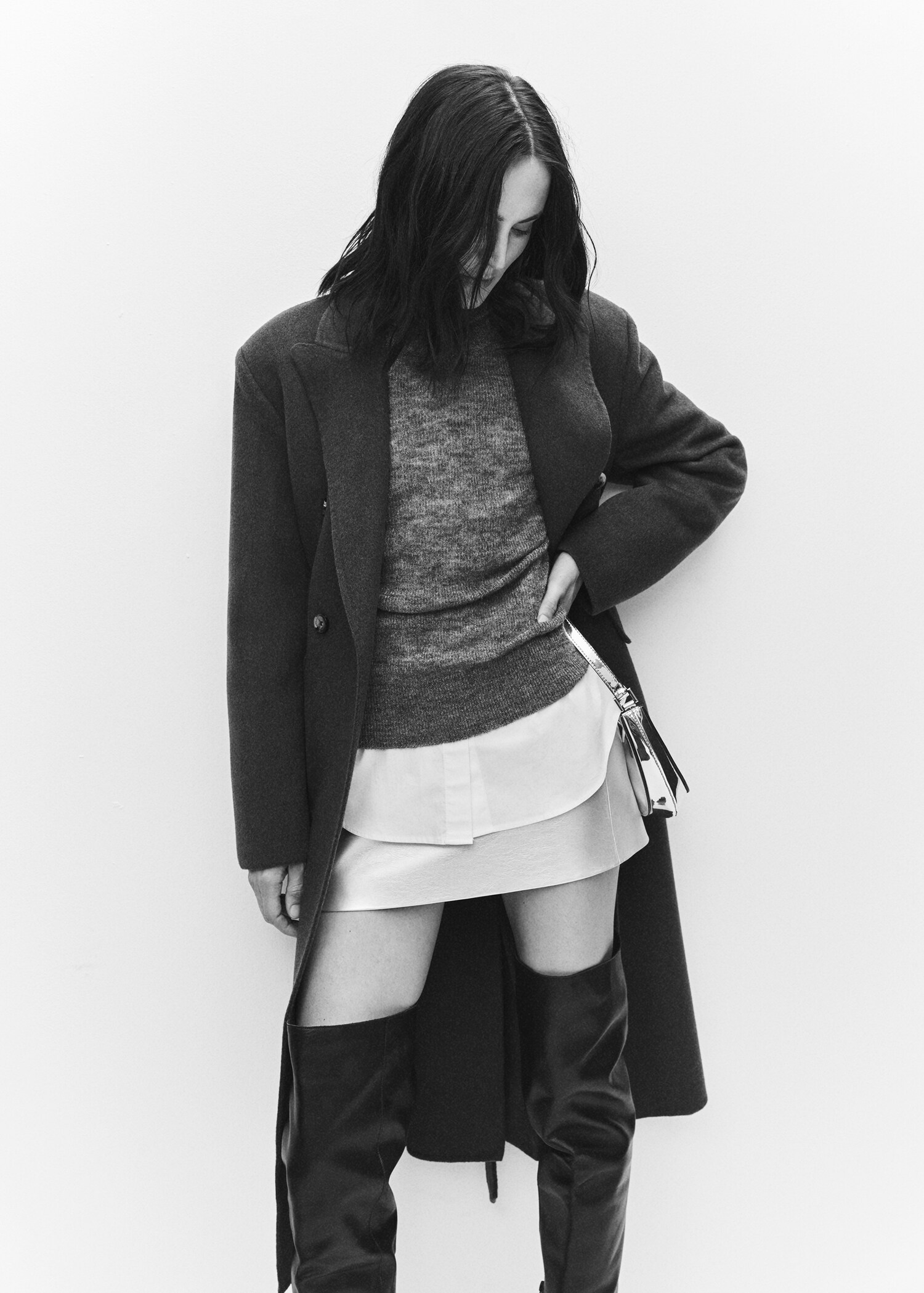 Manteau laine fait main ceinture - Détail de l'article 6