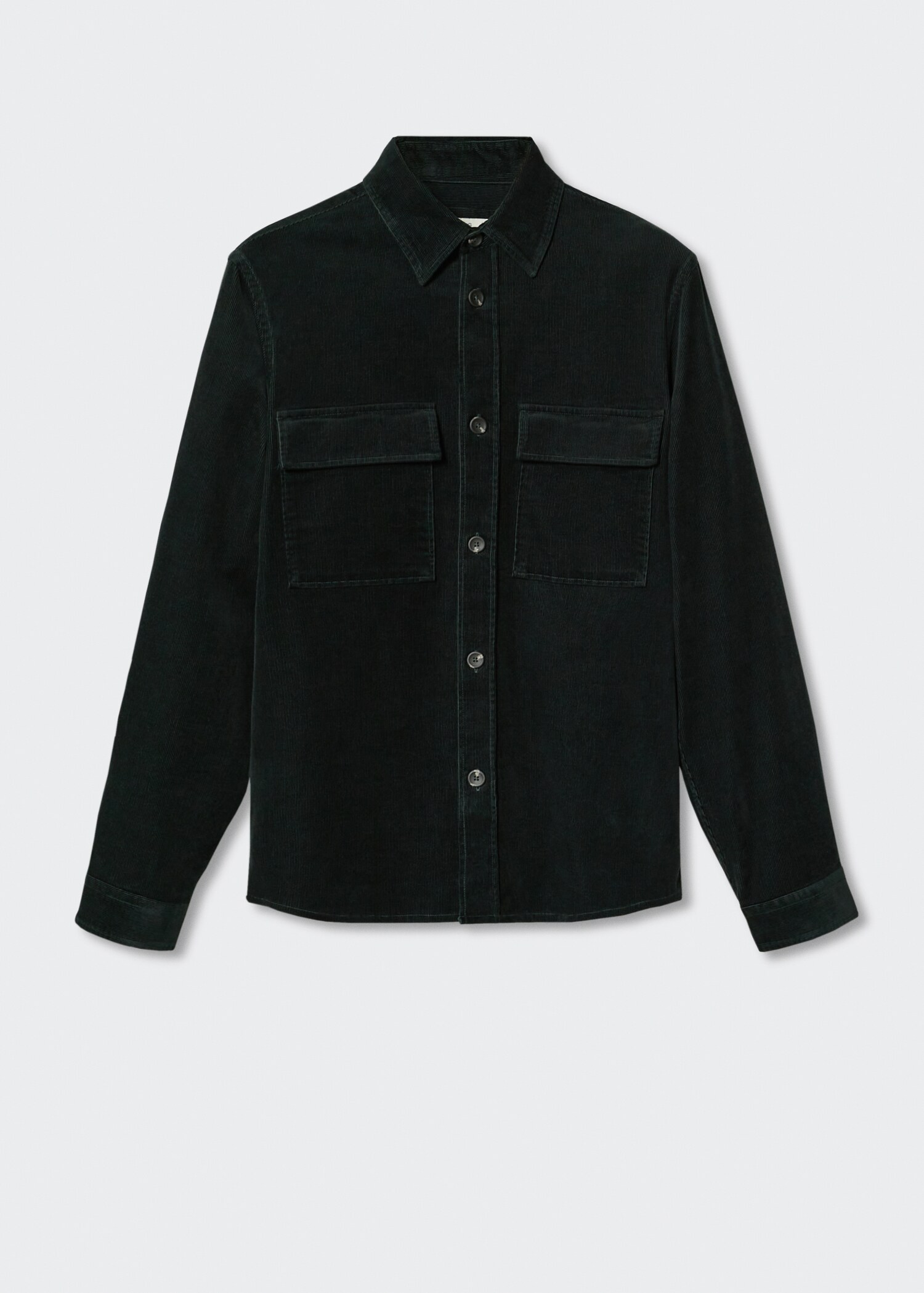 Corduroy pockets overshirt  - Article without model